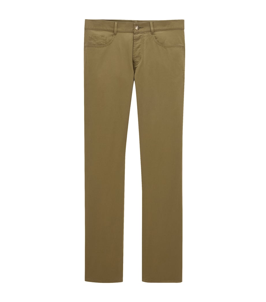 Cotton Slim Trousers 3007 Image 1