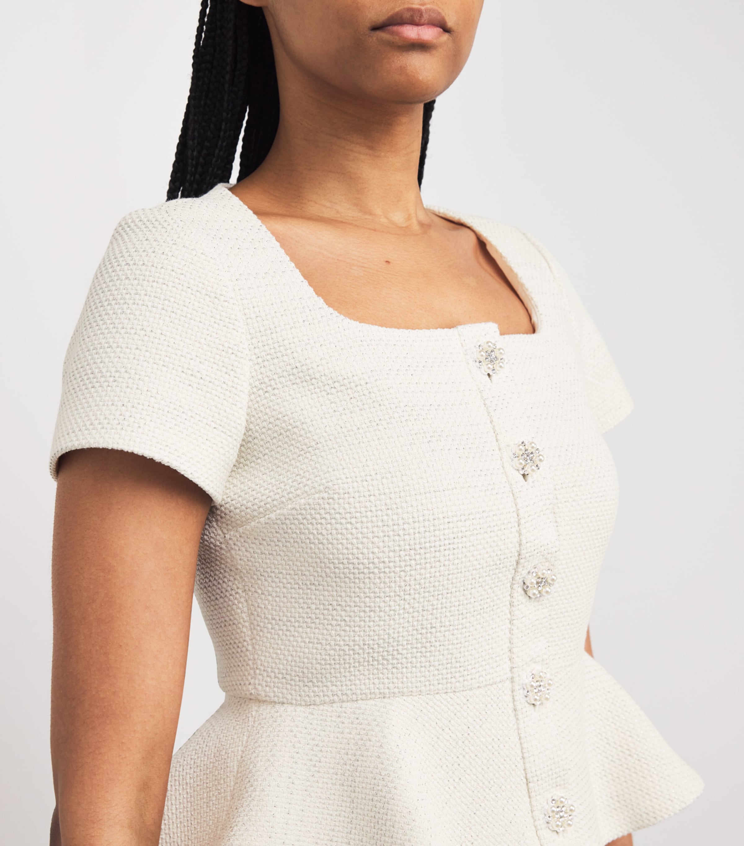 トップス acka tweed peplum tops Acka tweed peplum tops - メルカリ