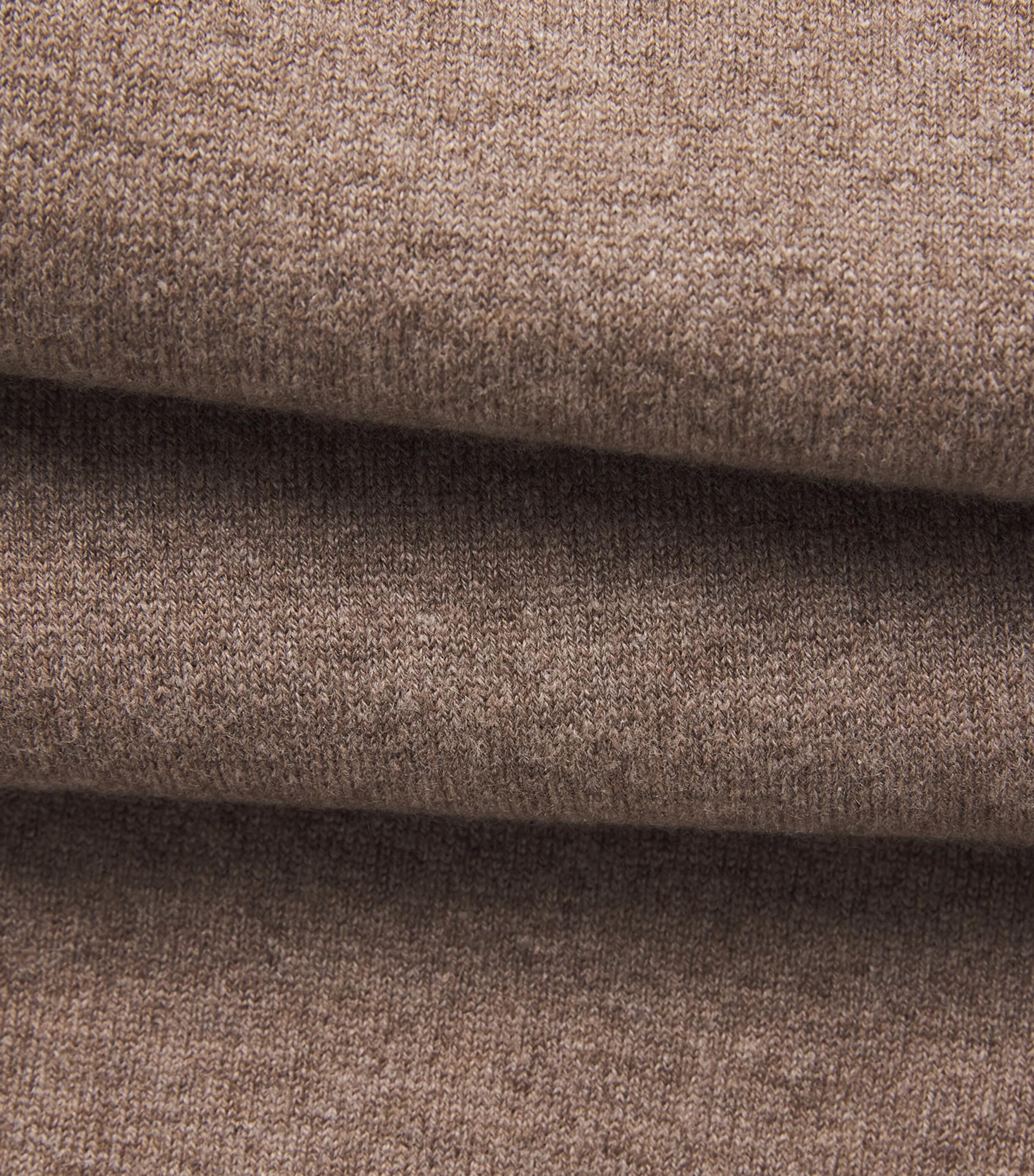Agnona Womens Cashmere-Wool-Silk Wide-Leg Trousers Brown Mocha Image 6