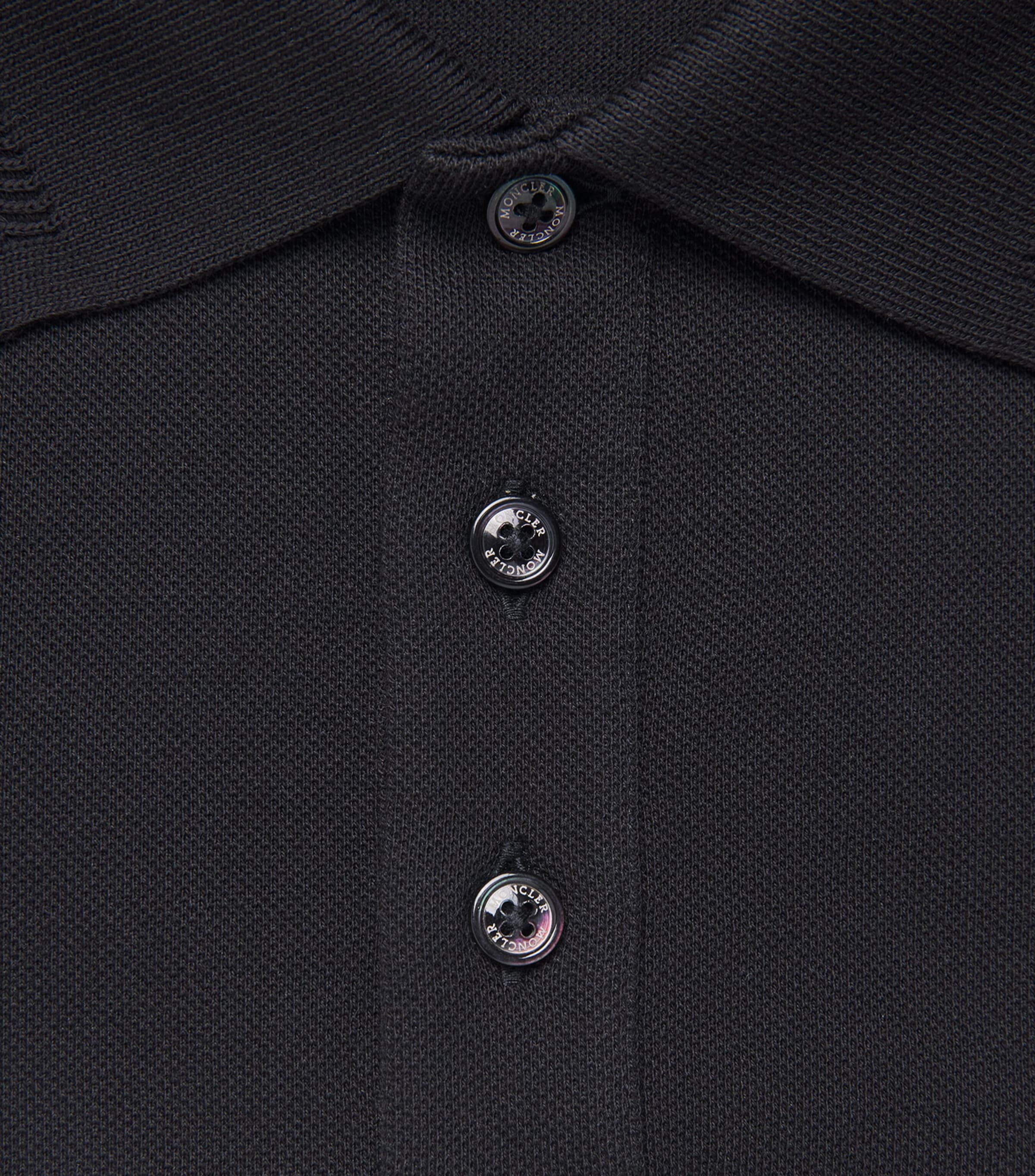 Moncler Mens Cotton Logo Polo Shirt Image 6