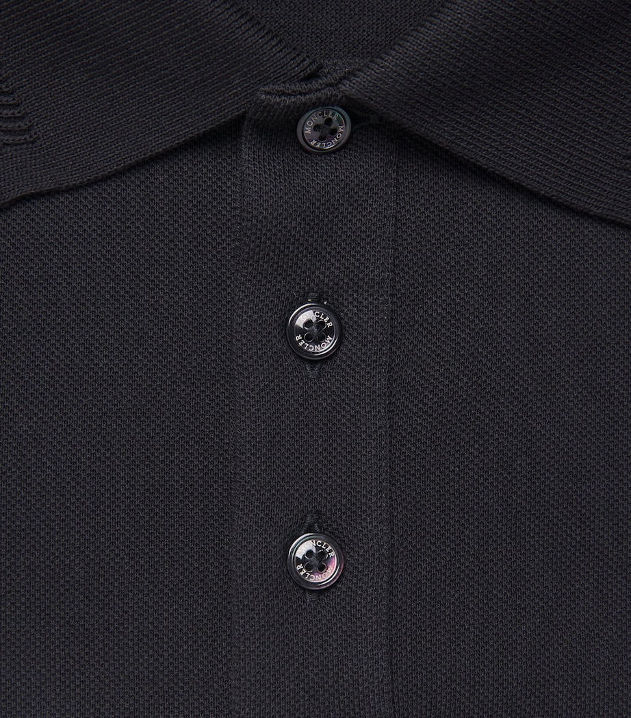 Moncler Mens Cotton Logo Polo Shirt Image 6