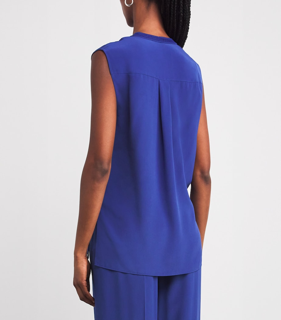 Silk Louis Blouse COBALT Image 4