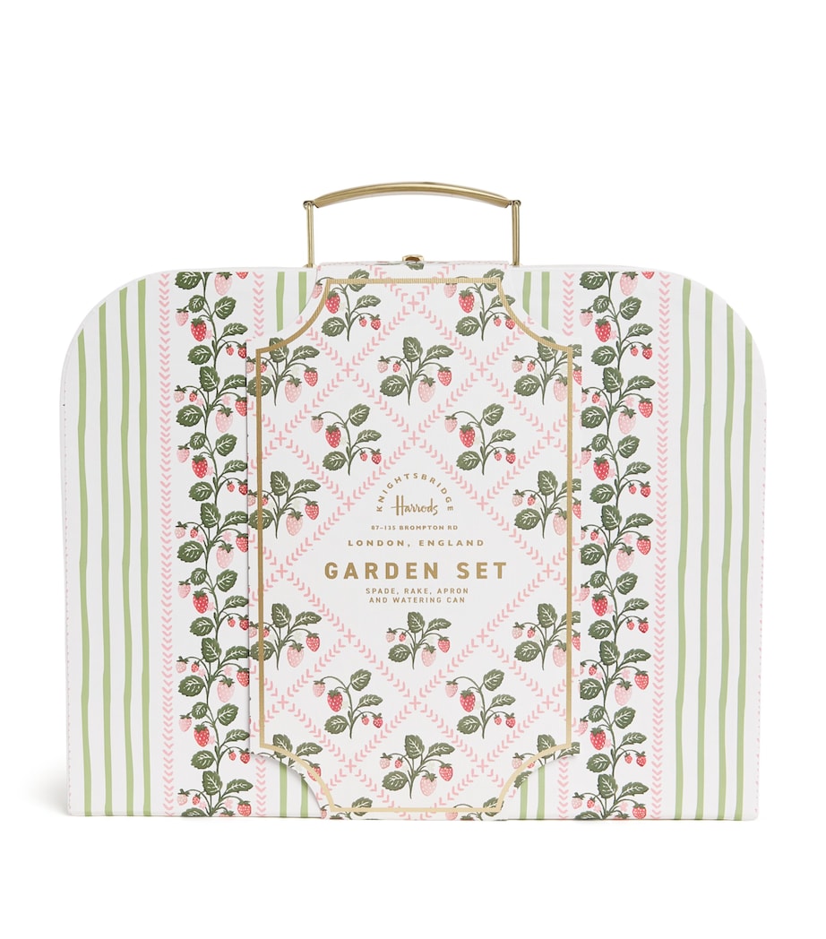 Harrods Strawberry Gardening Suitcase Set Image 1
