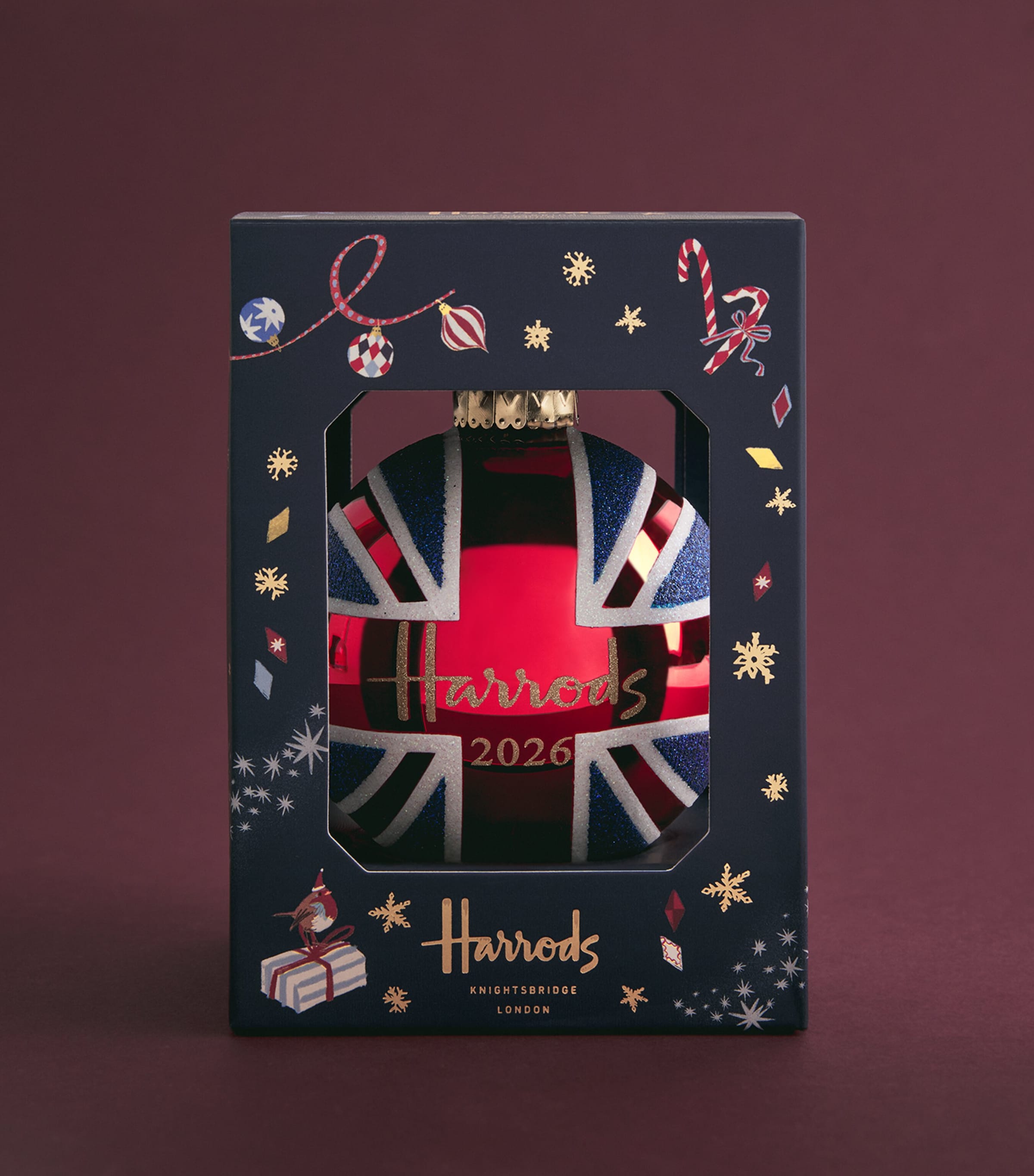 Harrods Union Jack 2026 Year Bauble Union Jack Image 3