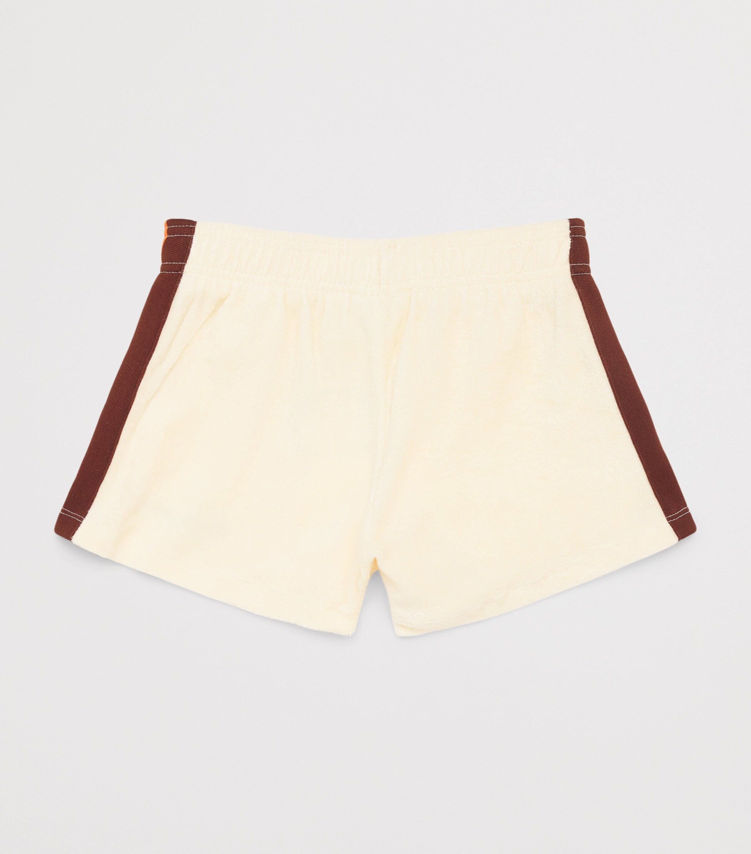 Mini Rodini Organic Cotton Alien City FC Sweatshorts (3-11 Years) Off White Image 2