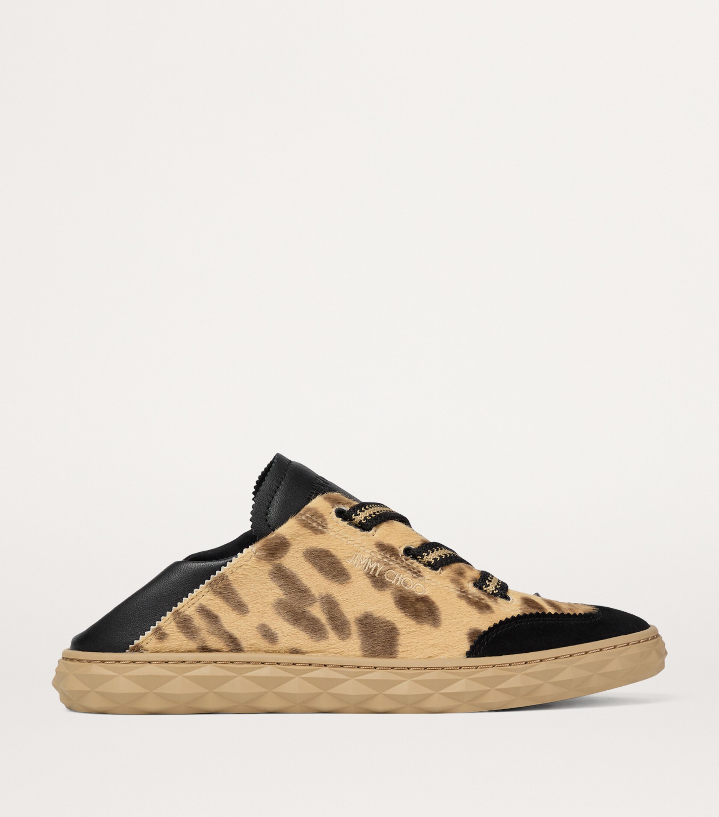 Diamond Light Flex Leather Sneakers V NATURAL/BLACK Image 6