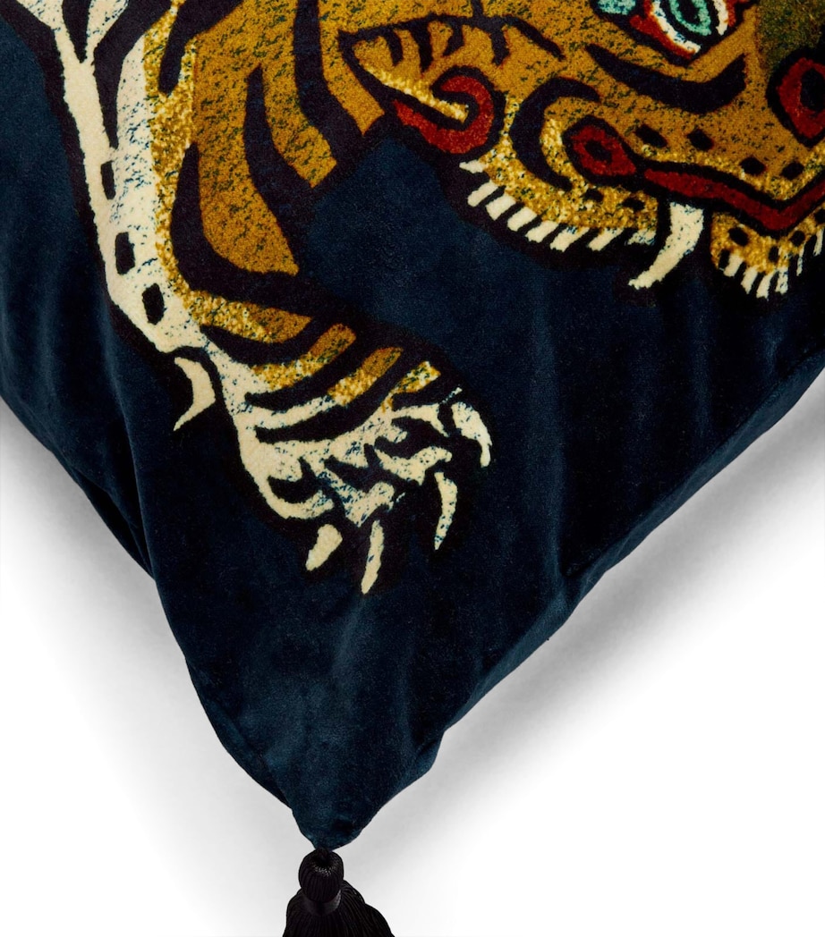 Large Velvet Saber Cushion (60cm x 60cm) MIDNIGHT Image 3