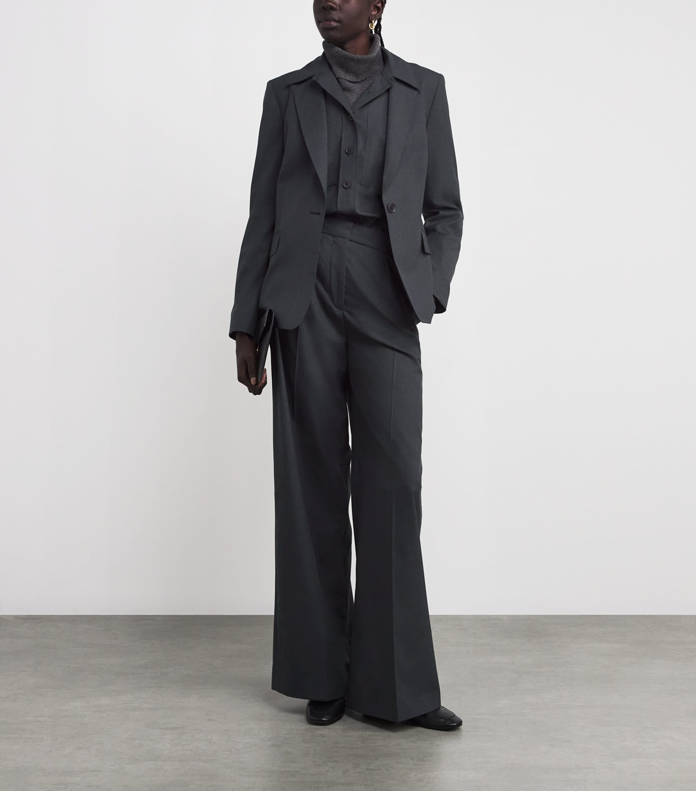 Virgin Wool Marty Blazer SMOKE Image 2