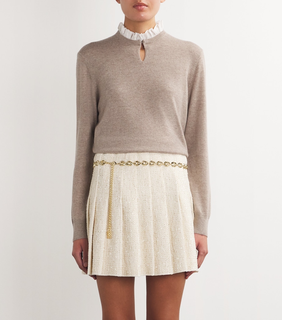 Sandro Paris Monogram Chain Belt Gold Image 2