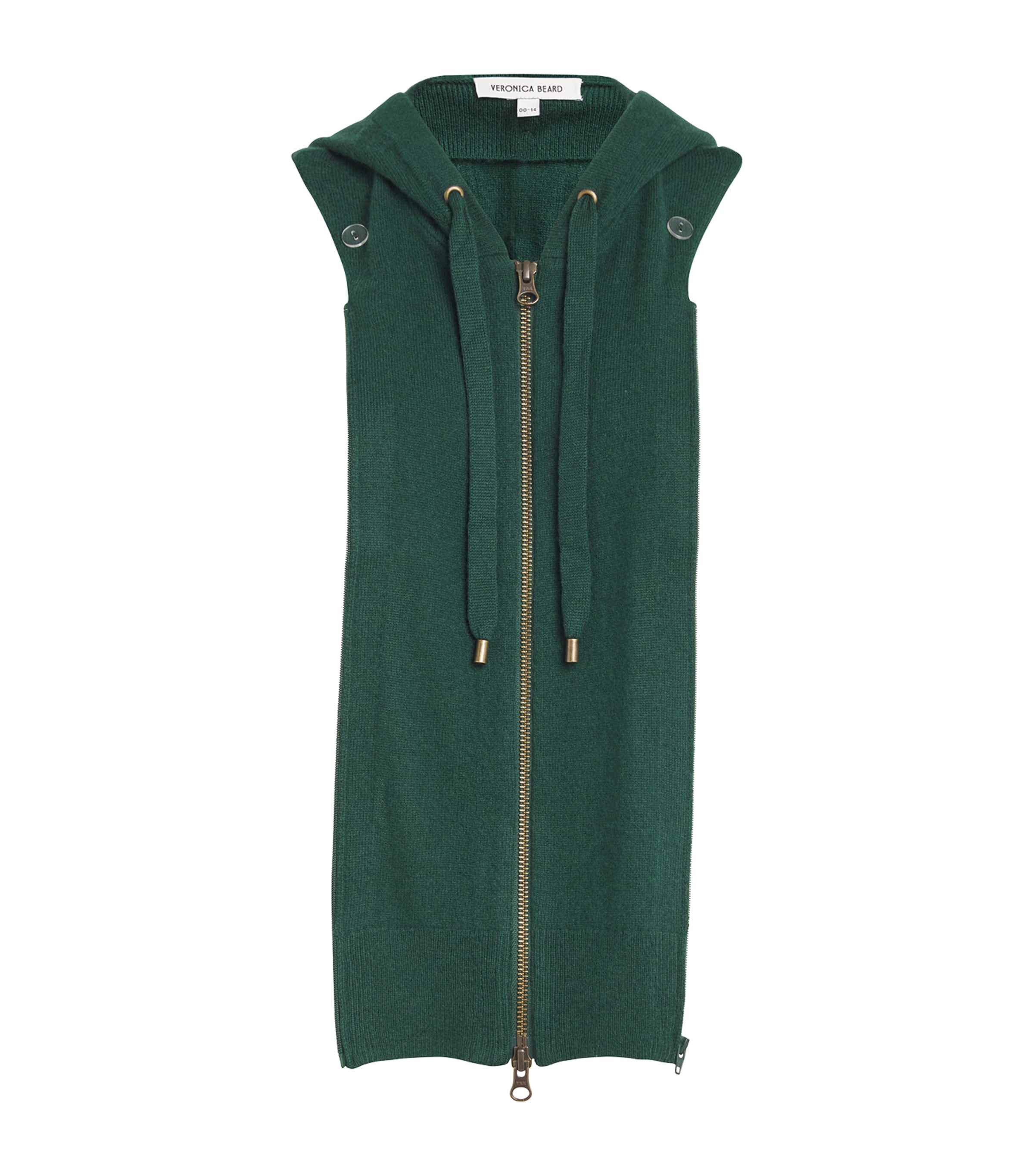 VERONICA BEARD MERINO WOOL-CASHMERE HOODIE DICKEY