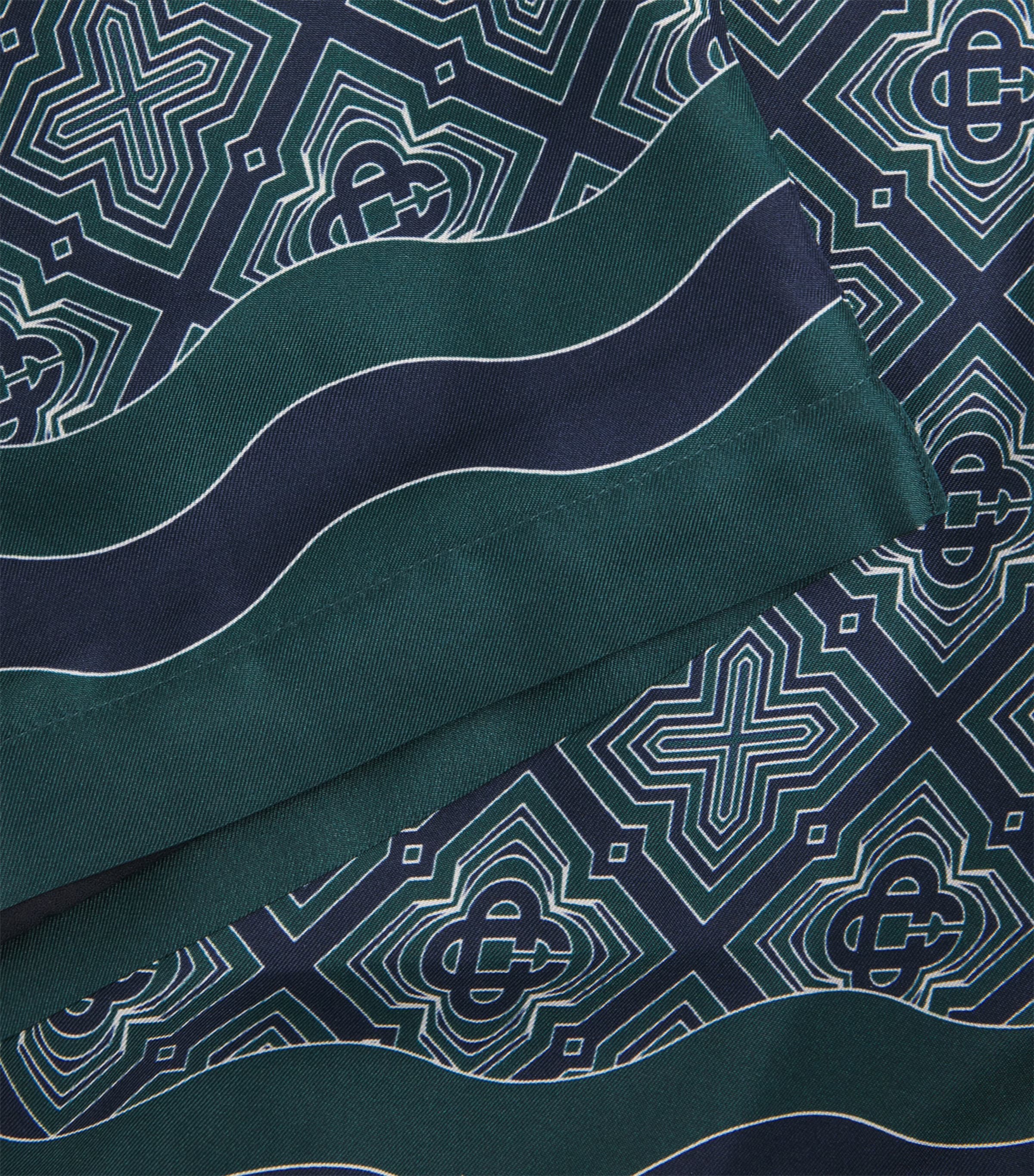 Casablanca Mens Silk Radiating Monogram Shorts Radiating Monogram Image 6