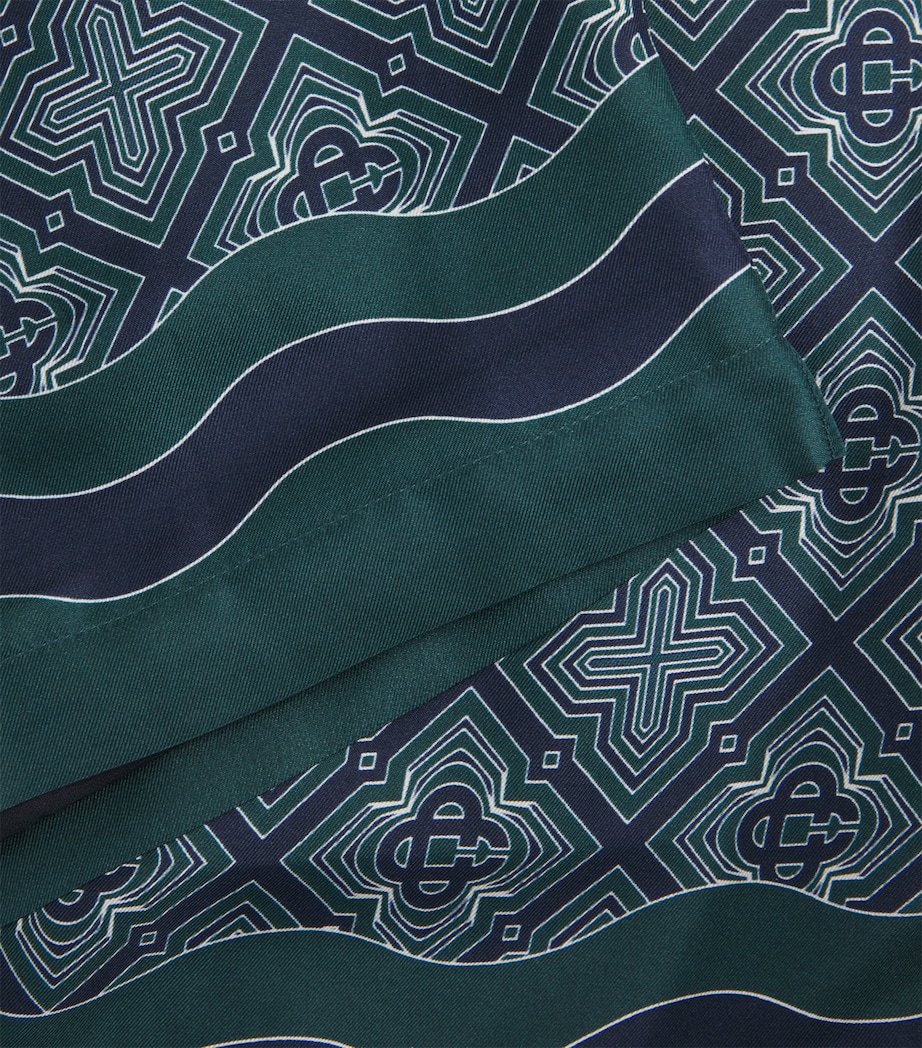 Casablanca Mens Silk Radiating Monogram Shorts Radiating Monogram Image 6
