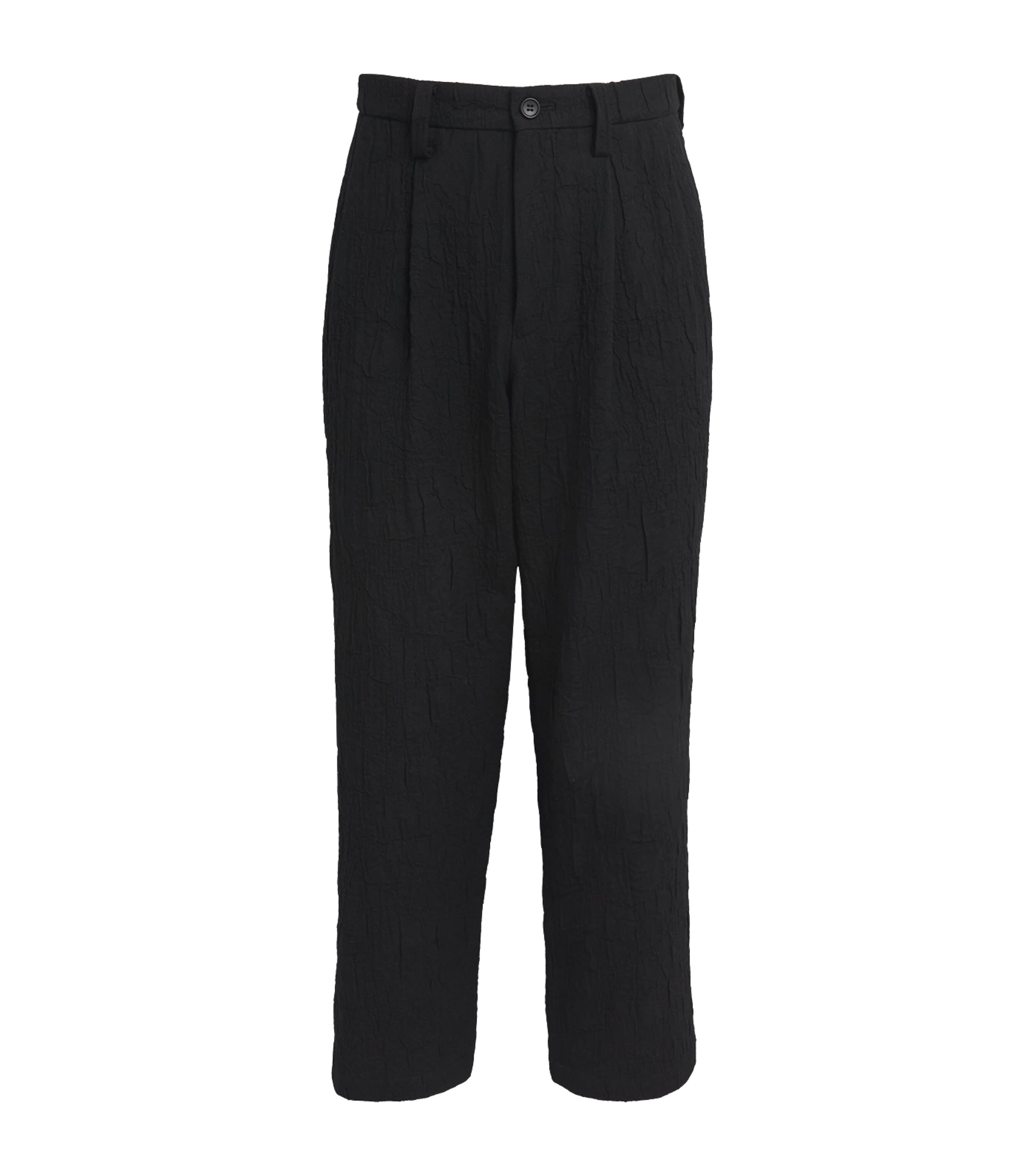 Jacquard Shrink Trousers 15-BLACK Image 1