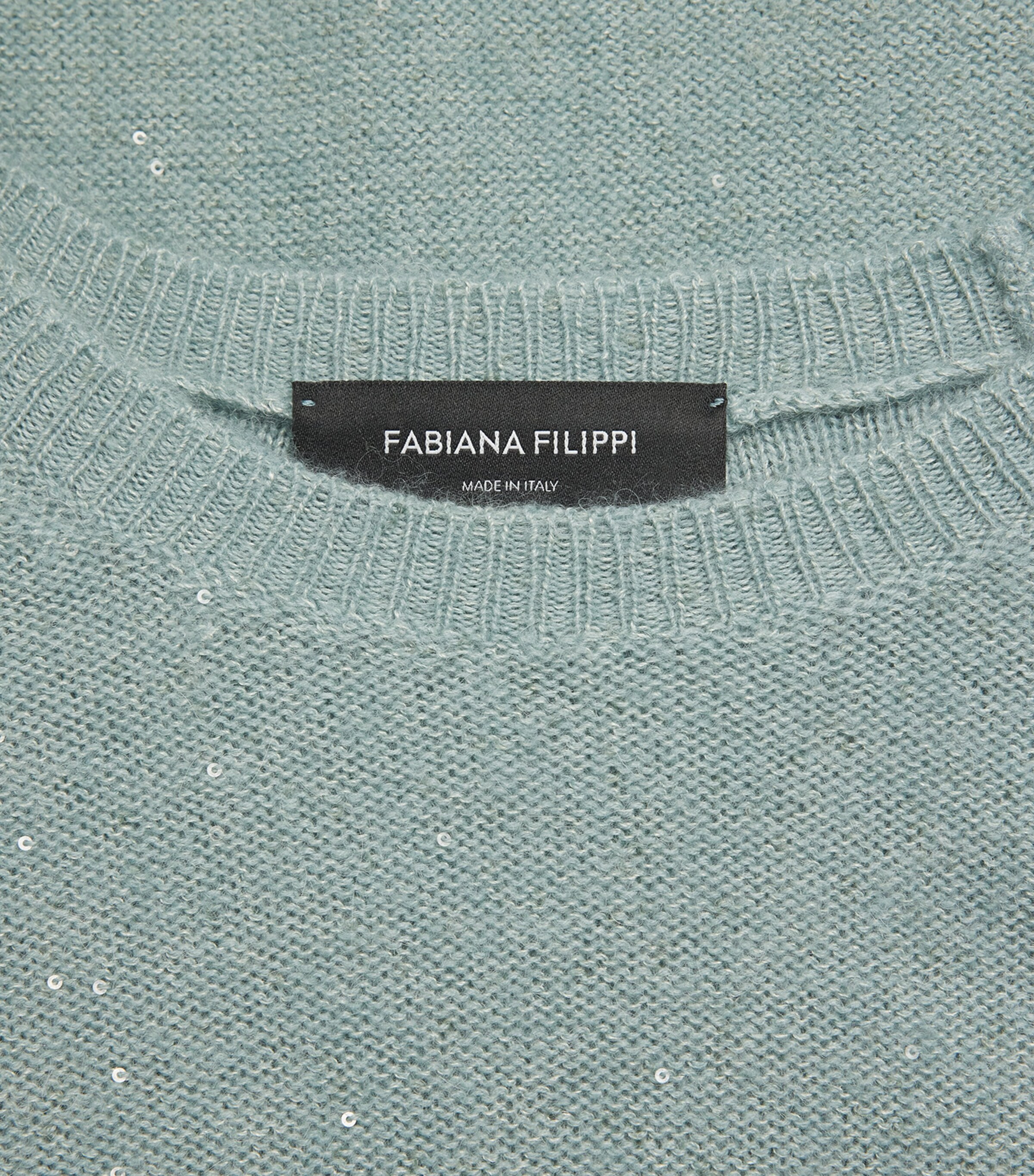 Fabiana Filippi Womens Sequin-Embellished Sweater Verde Image 6