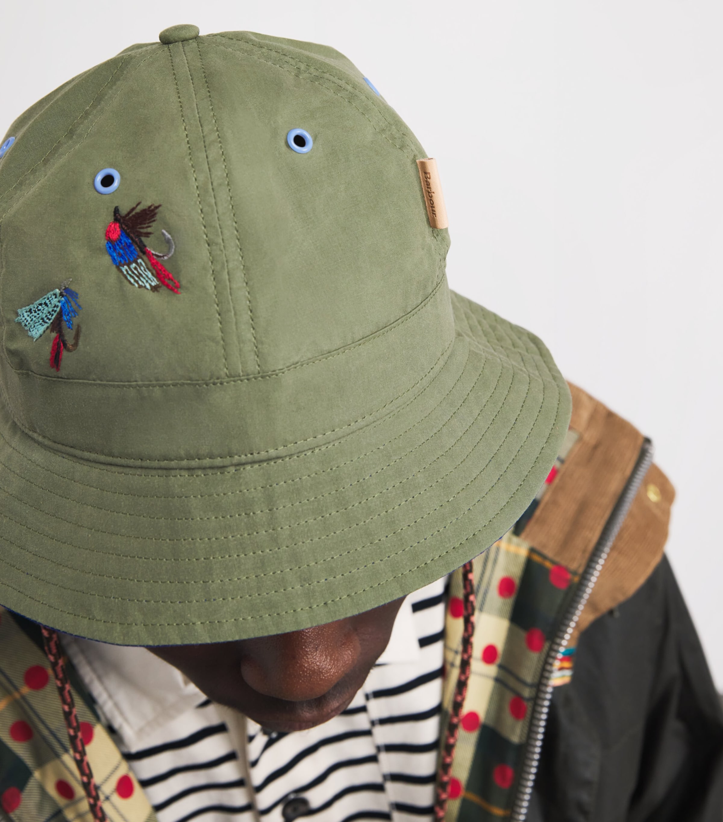 Barbour x Paul Smith Embroidered Bucket Hat Image 2