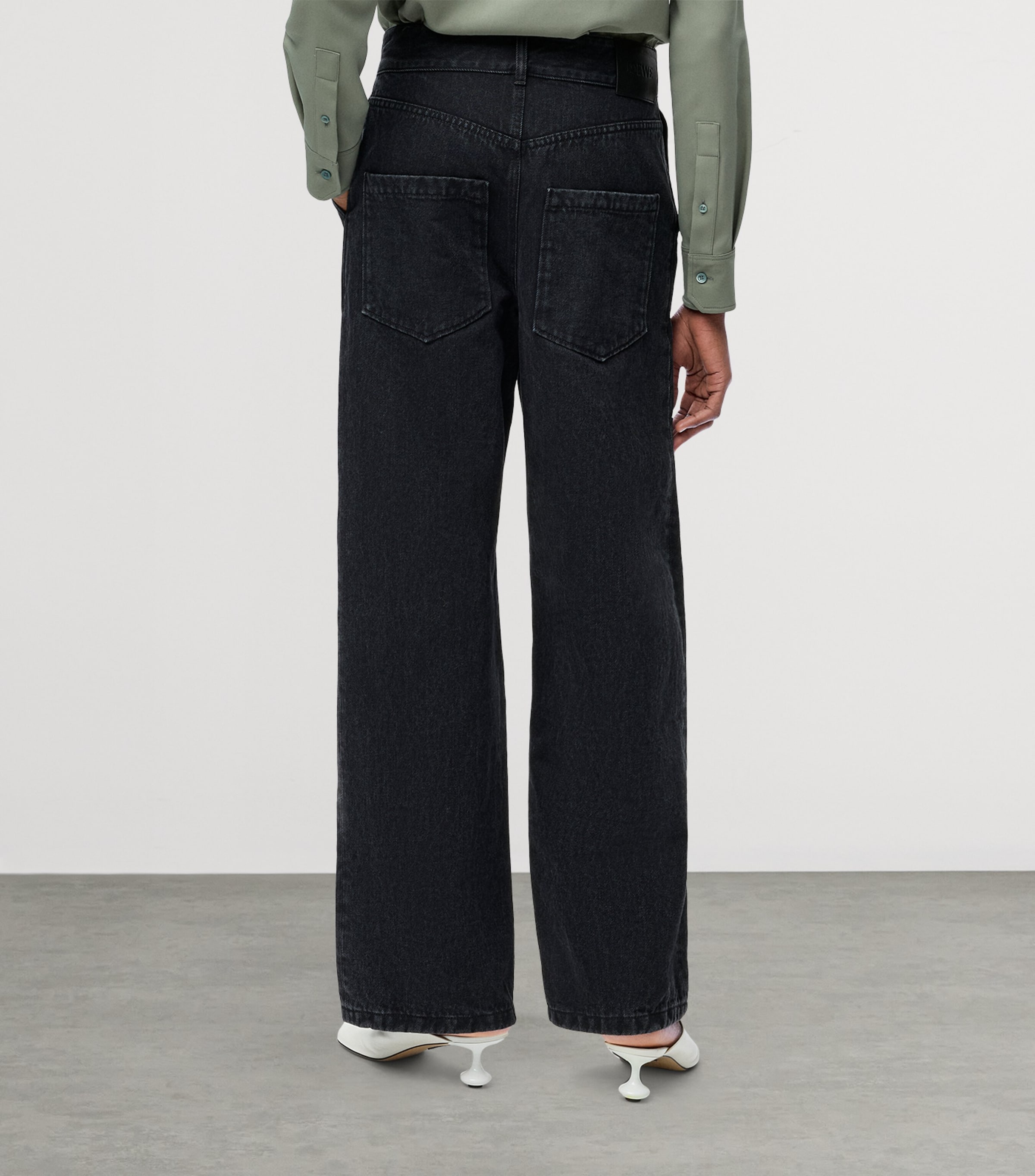 Anagram Baggy Jeans BLACK Image 2