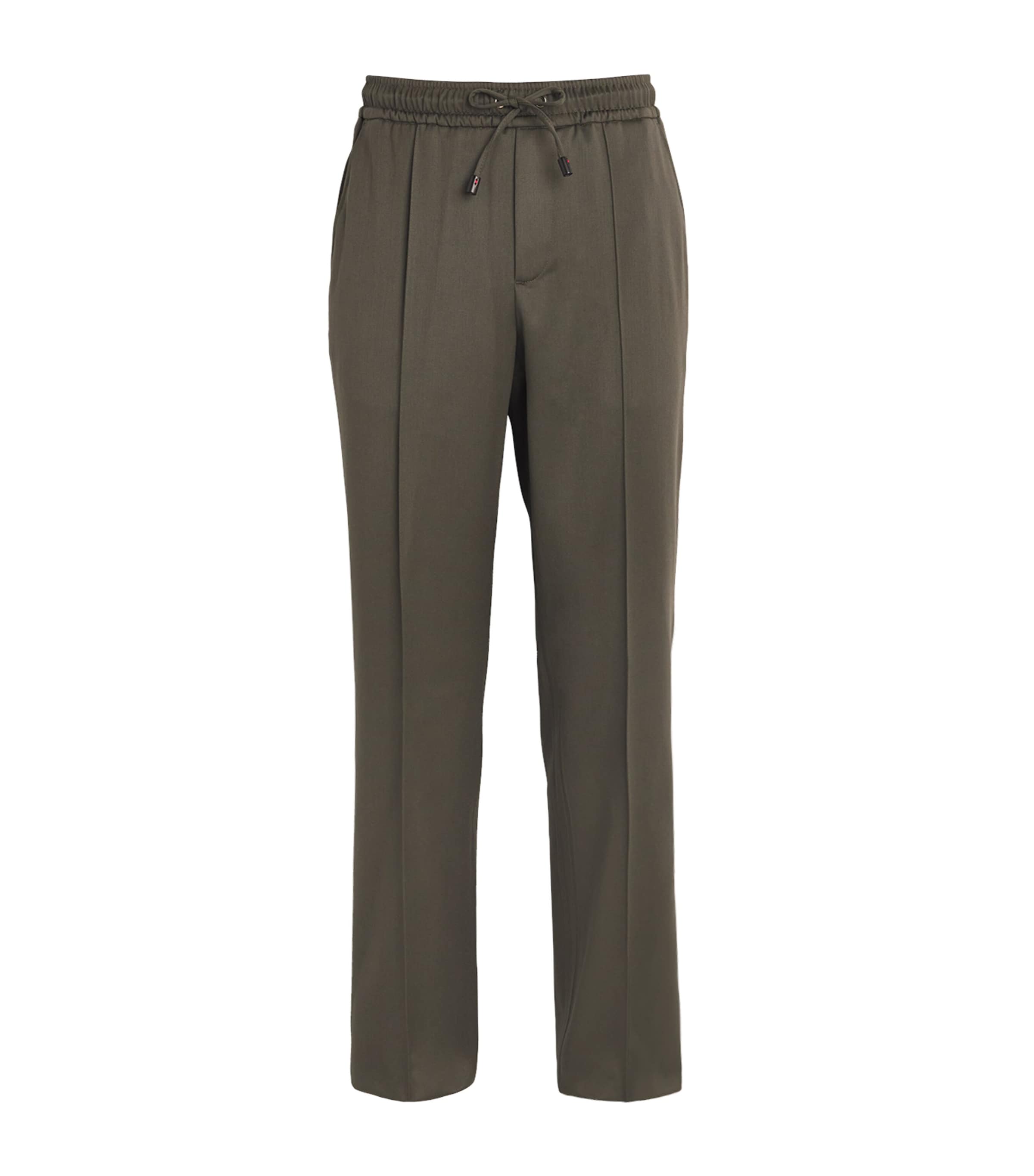 Isaia Wool Wide-leg Trousers In Grey