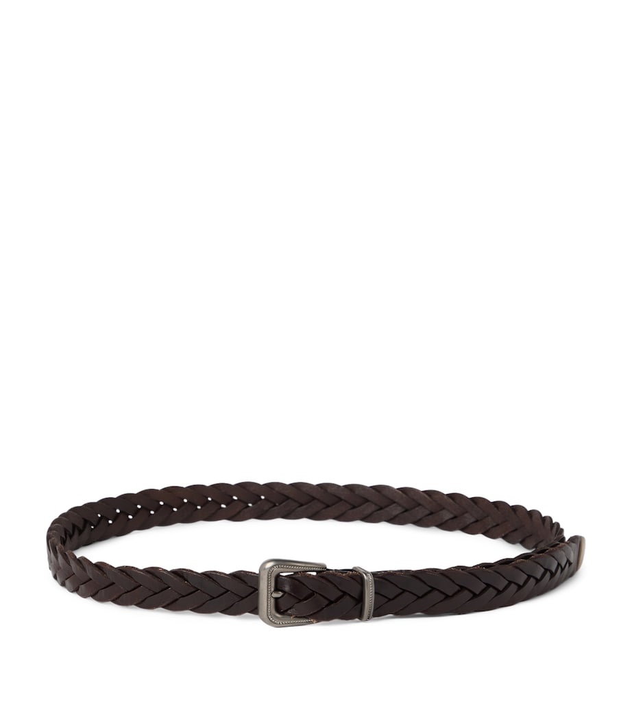 Calf Leather Braided Belt C6074 Image 1