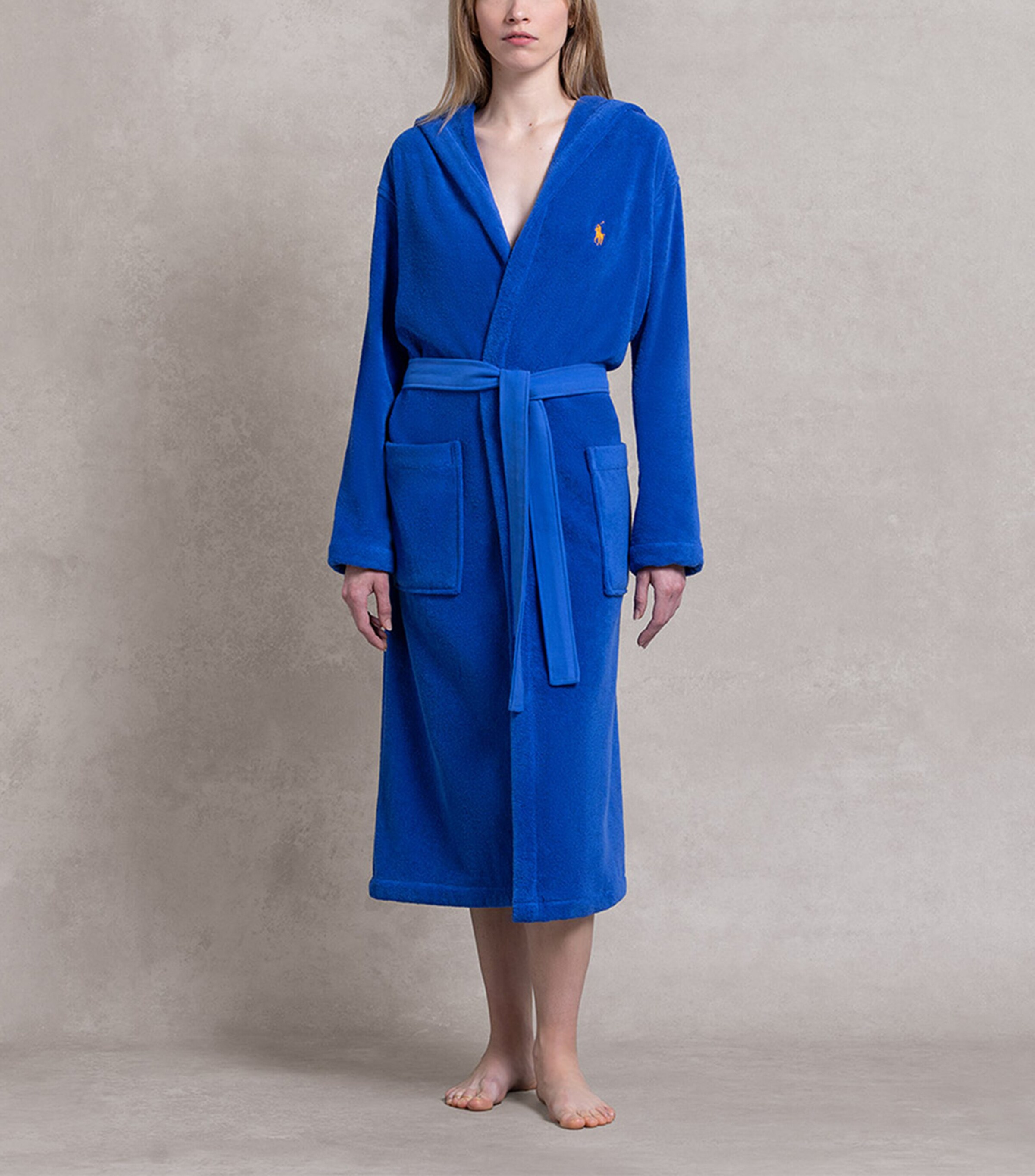 Ralph Lauren Home Polo Player Bathrobe Iris Image 6