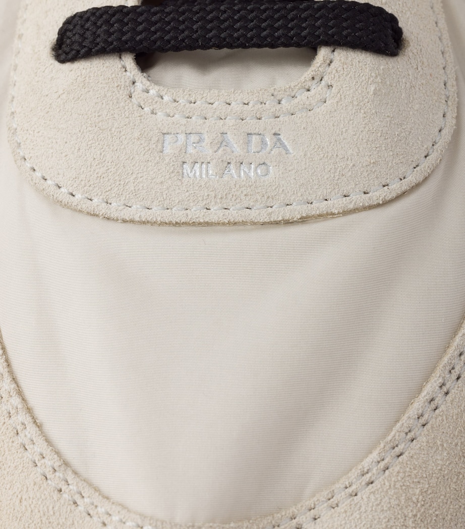 Re-Nylon and Suede Collapse Sneakers F0304 Image 5