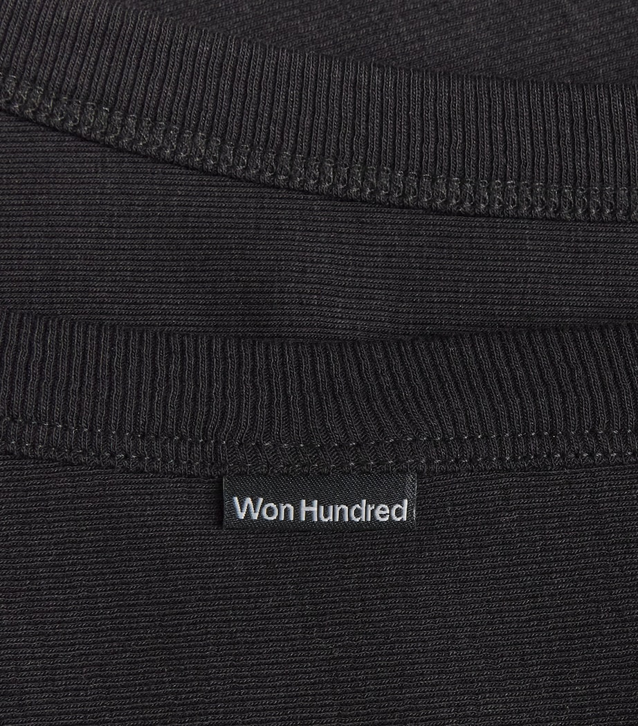 Won Hundred Mens Stretch-Cotton Simo Tank Top Black Image 6