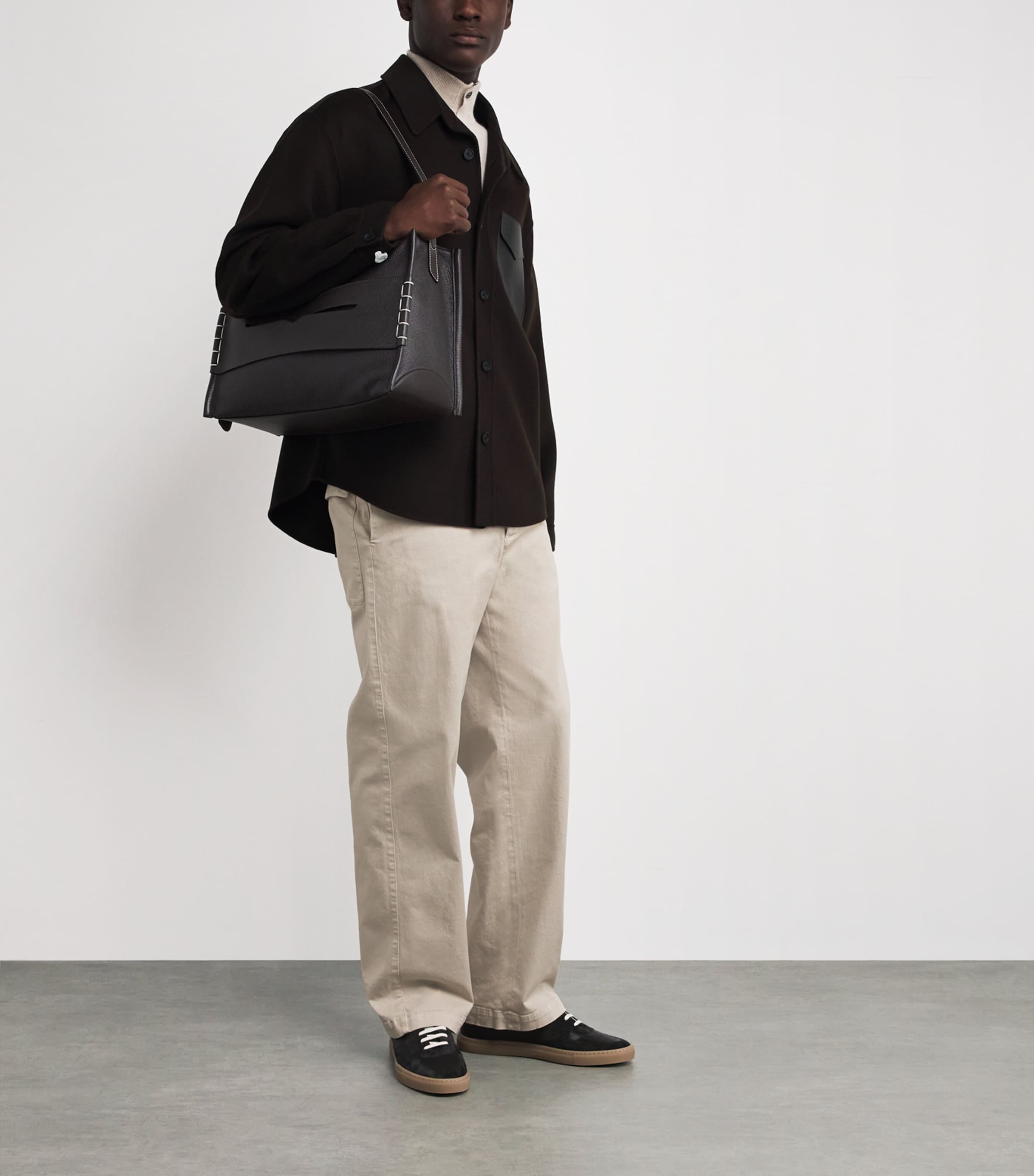 Wool Emmanuel Overshirt COFFEE A Image 2