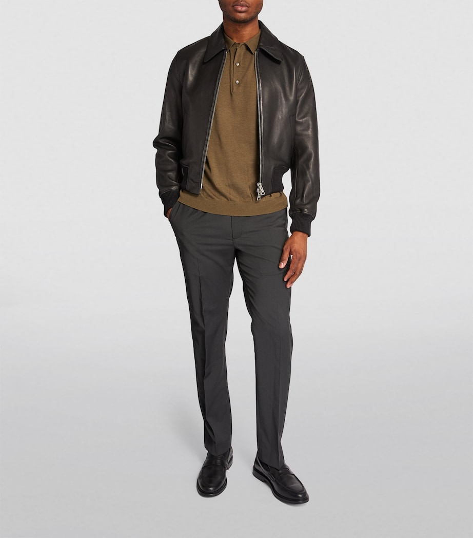 Wool-Blend Trousers BLACK Image 2