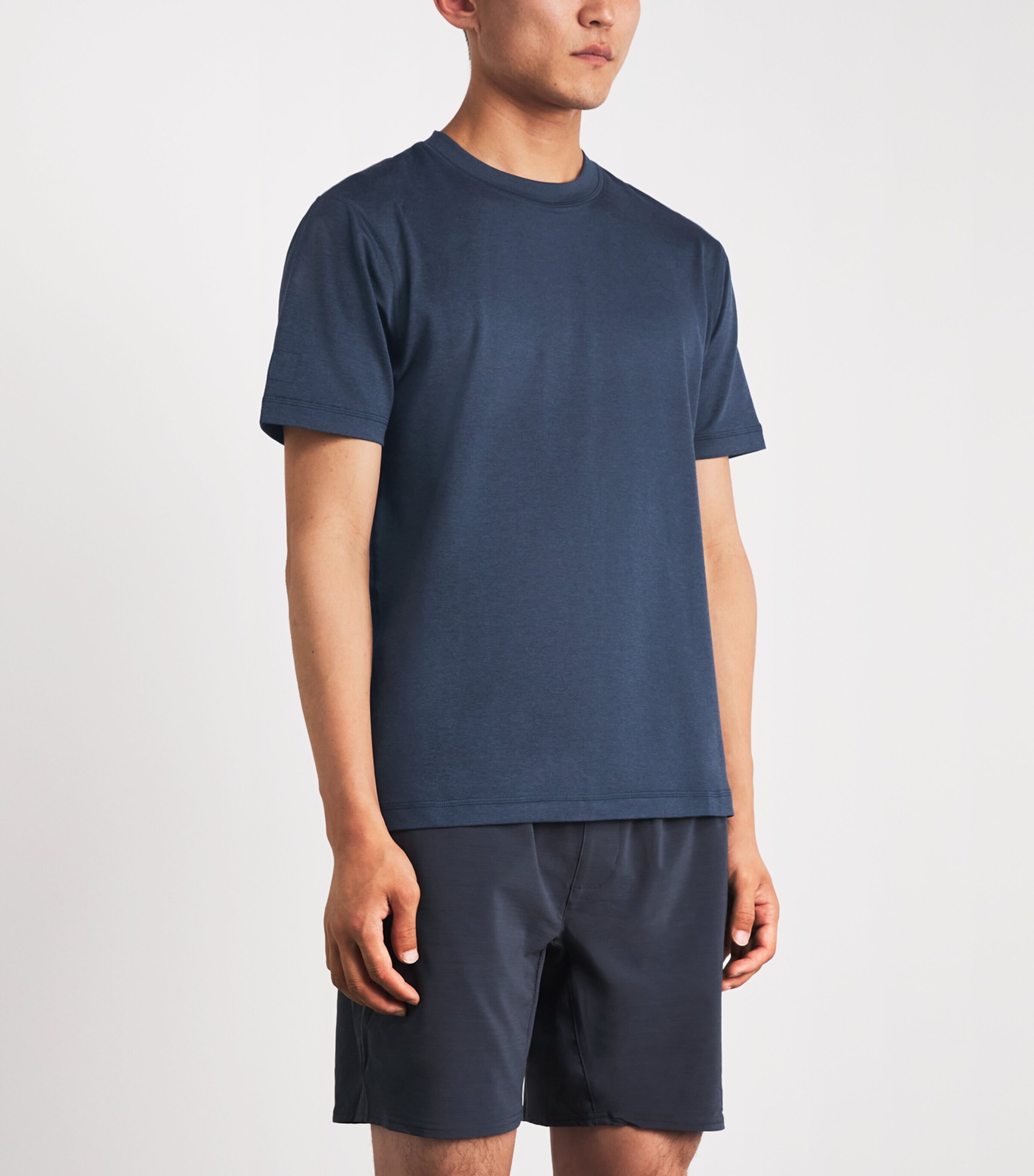 VUORI Mens Ponto Performance T-Shirt Haz Azure Heath Image 4