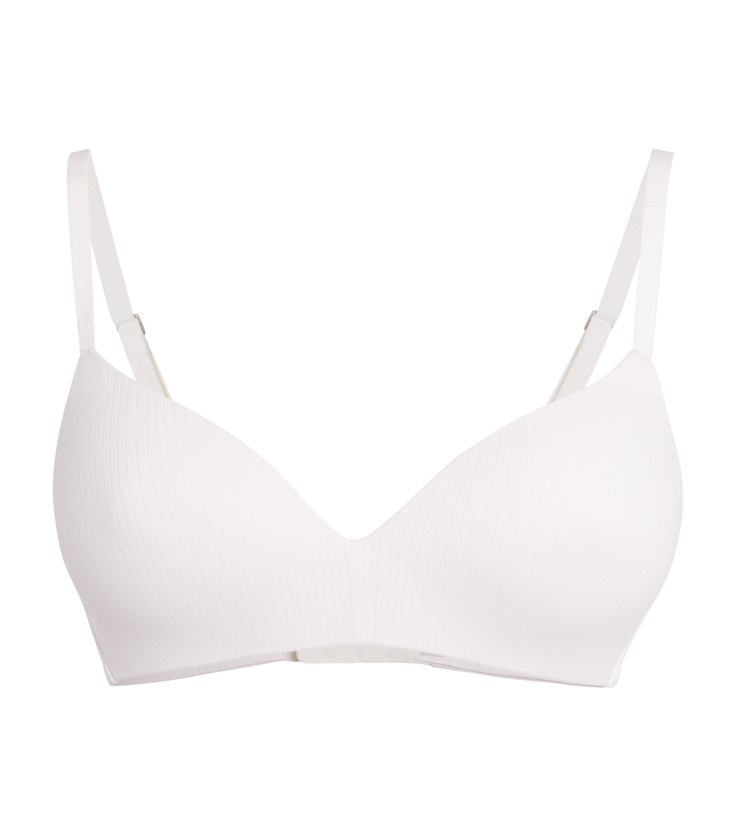 Wolford Beauty Cotton Wireless Plunge Bra In White