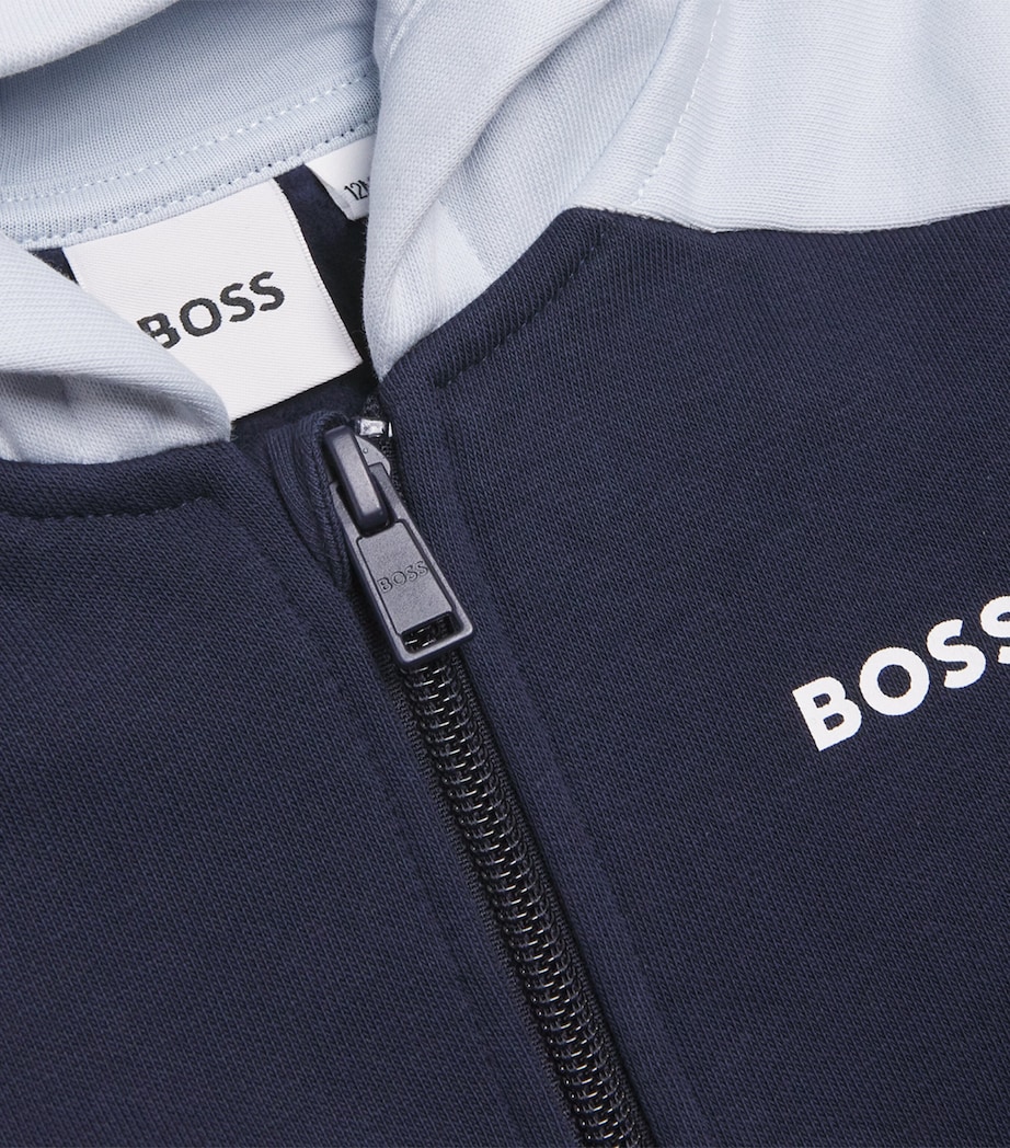 Logo Zip-Up Hoodie (3 Months-3 Years) NAVY Image 3