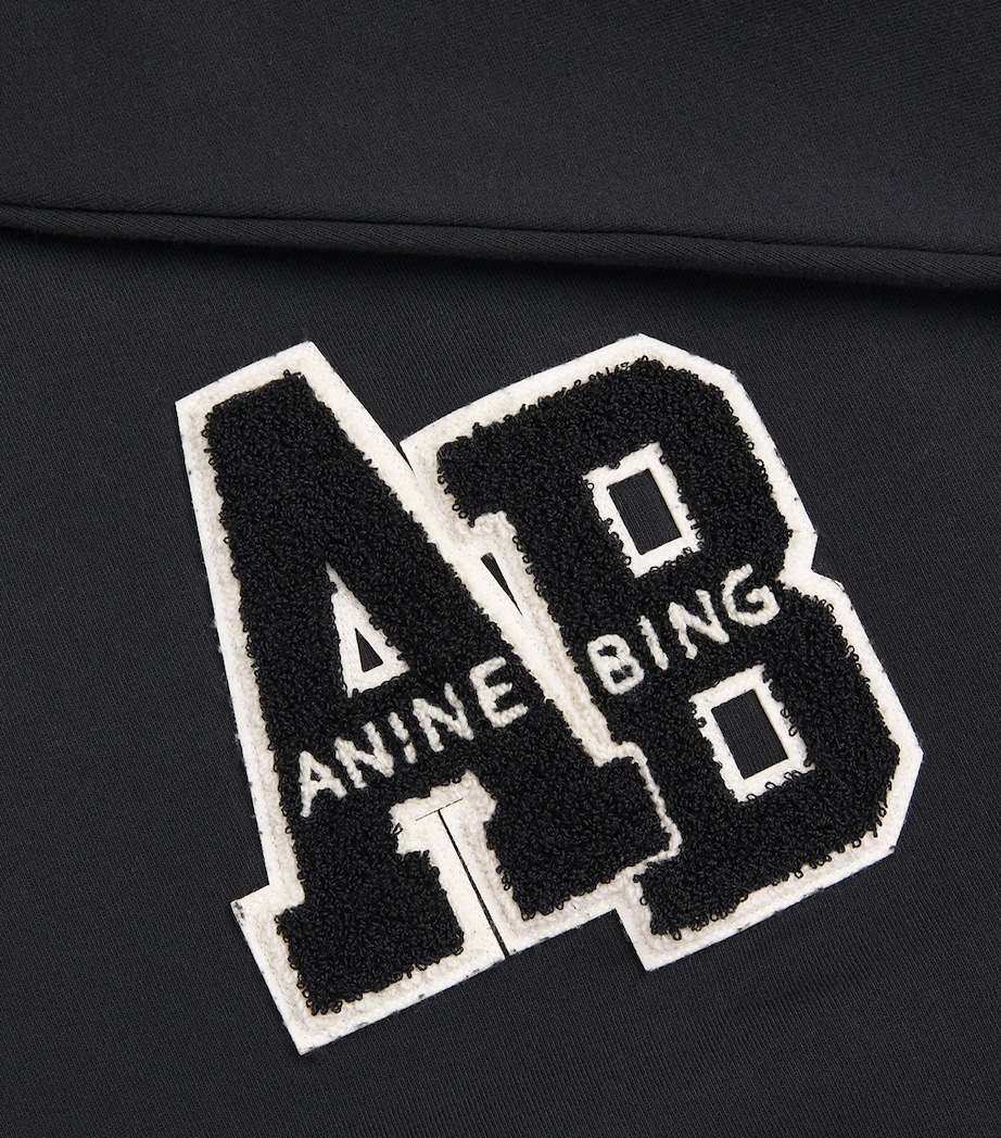 Oversized Cotton Logo Sweatshirt BLACK Image 5
