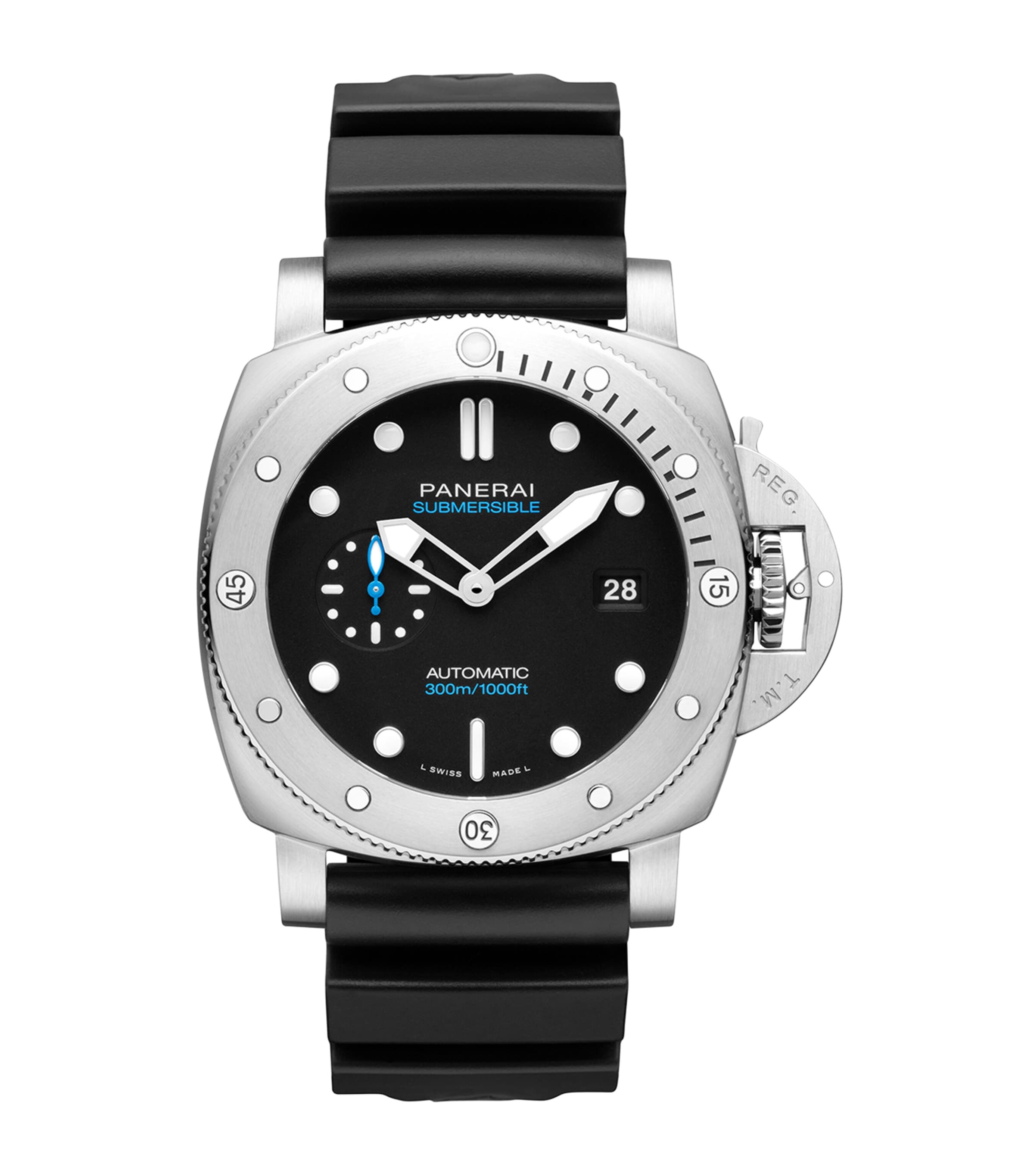 Panerai Stainless Steel Submersible Watch 44mm Black Image 1