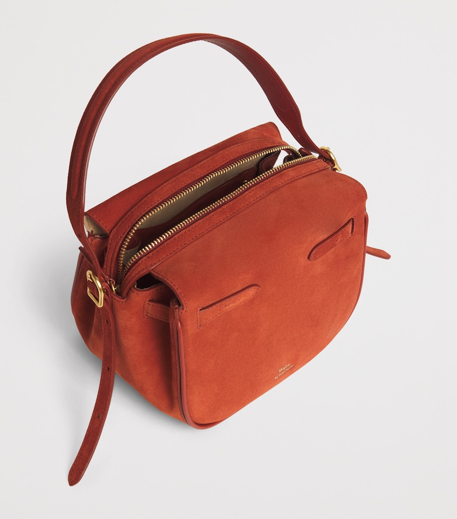 Small Suede ID Shoulder Bag AUBURN Image 4