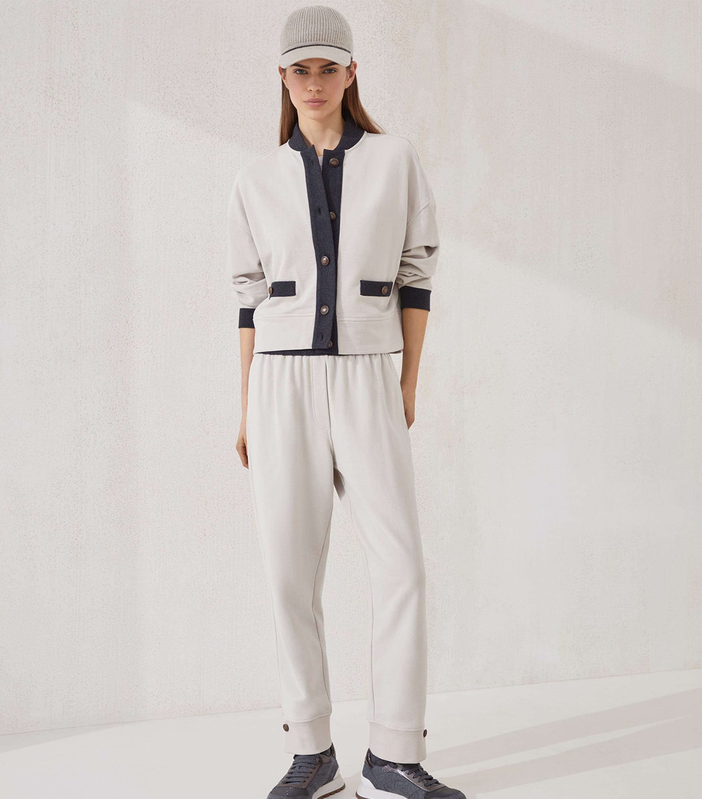 French Terry Cotton Sweatpants CRY36 Image 5