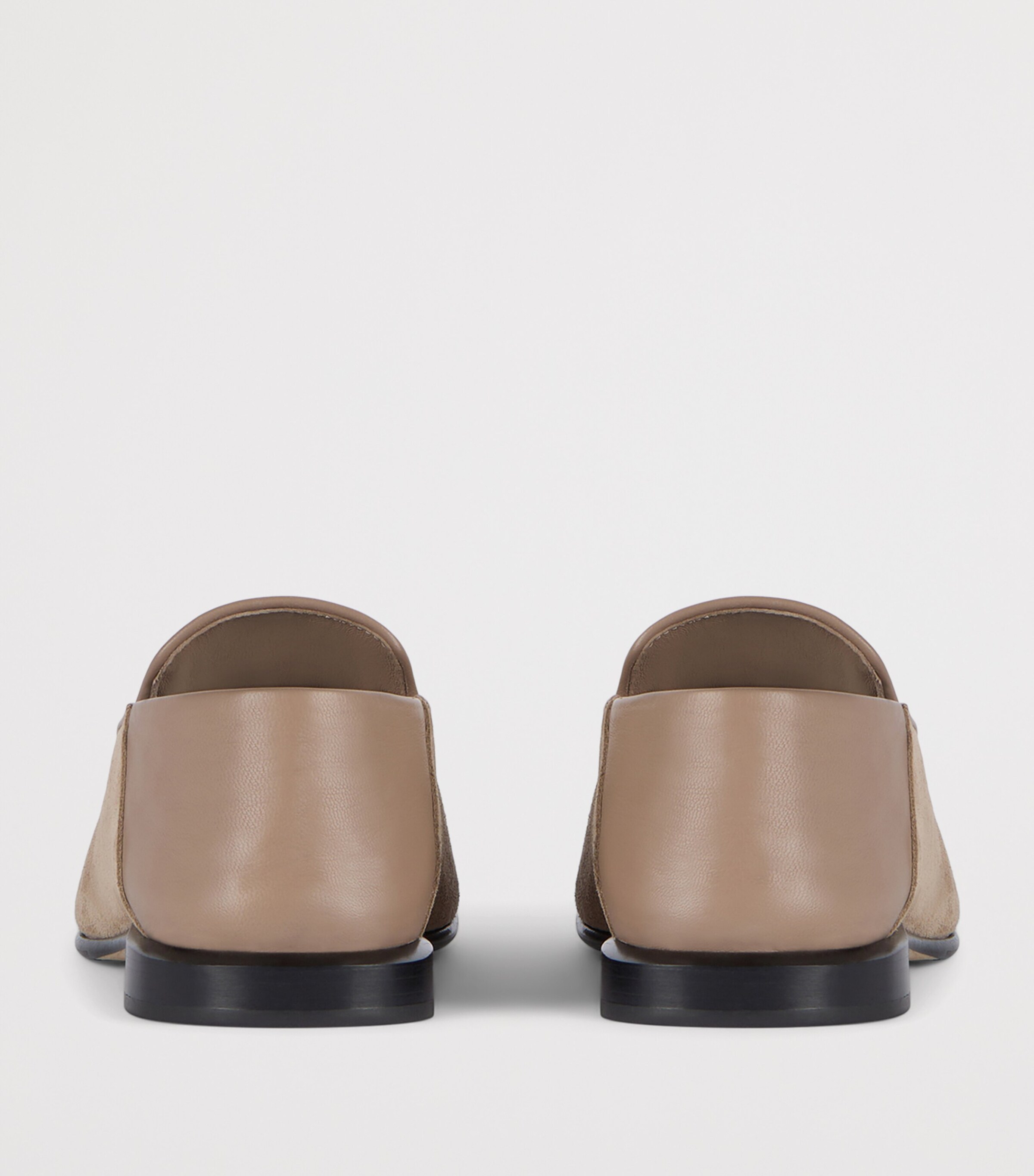 Suede Logo Label Loafers BEIGE Image 6