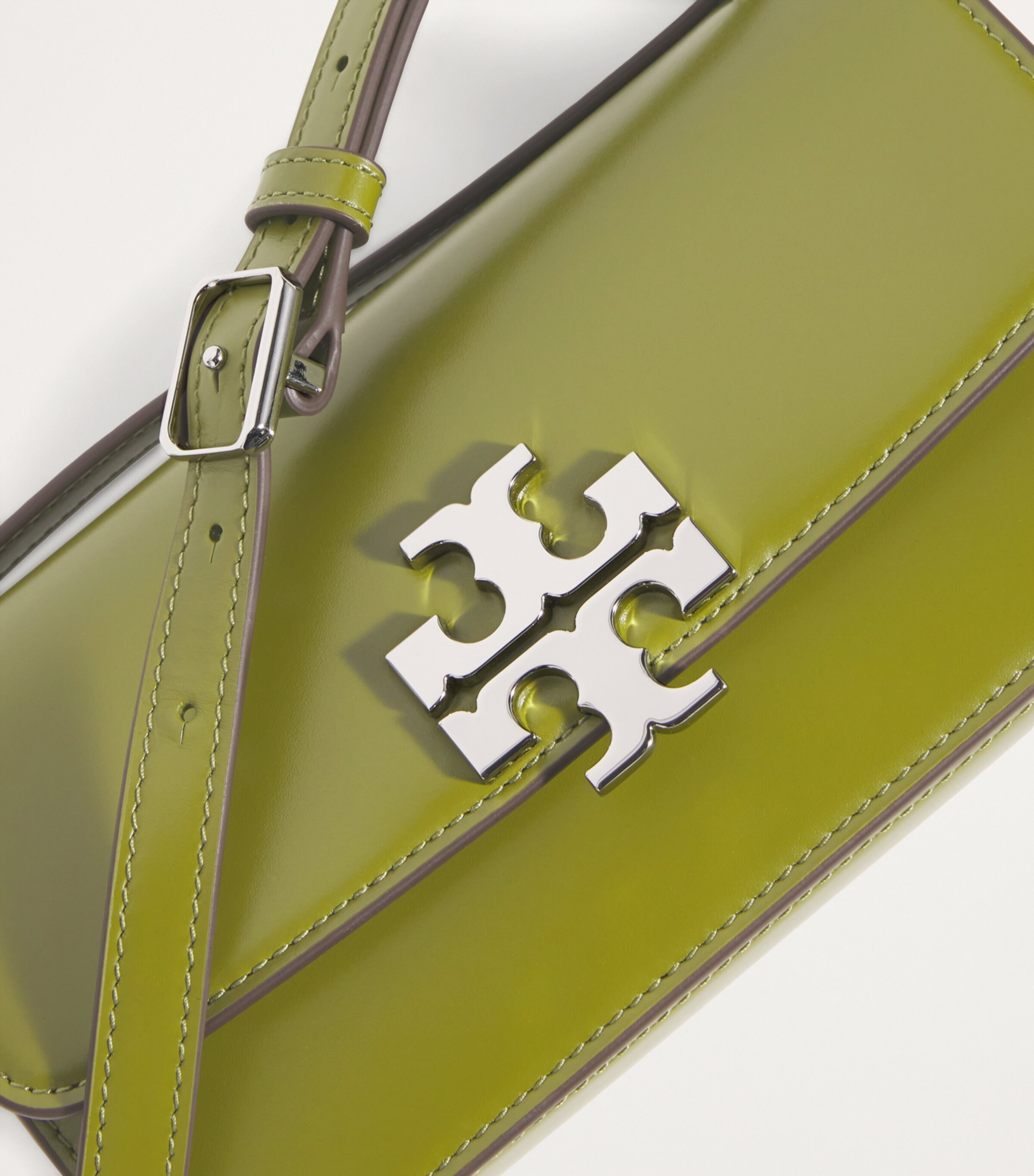Tory Burch Green Small Leather Eleanor Shoulder Bag | Harrods AE