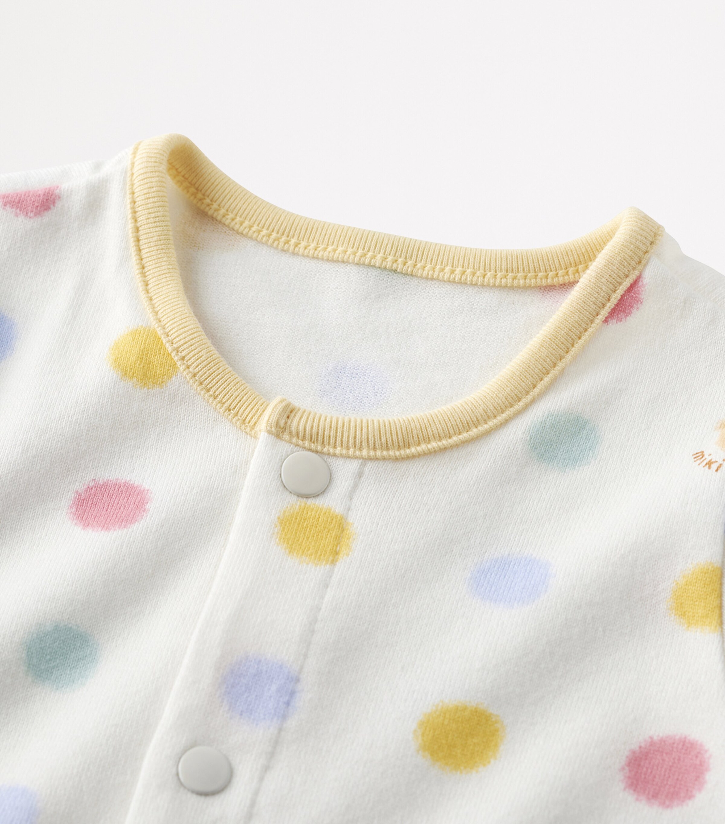 Miki House Cotton Polka Dot Playsuit (1 Month) Image 6