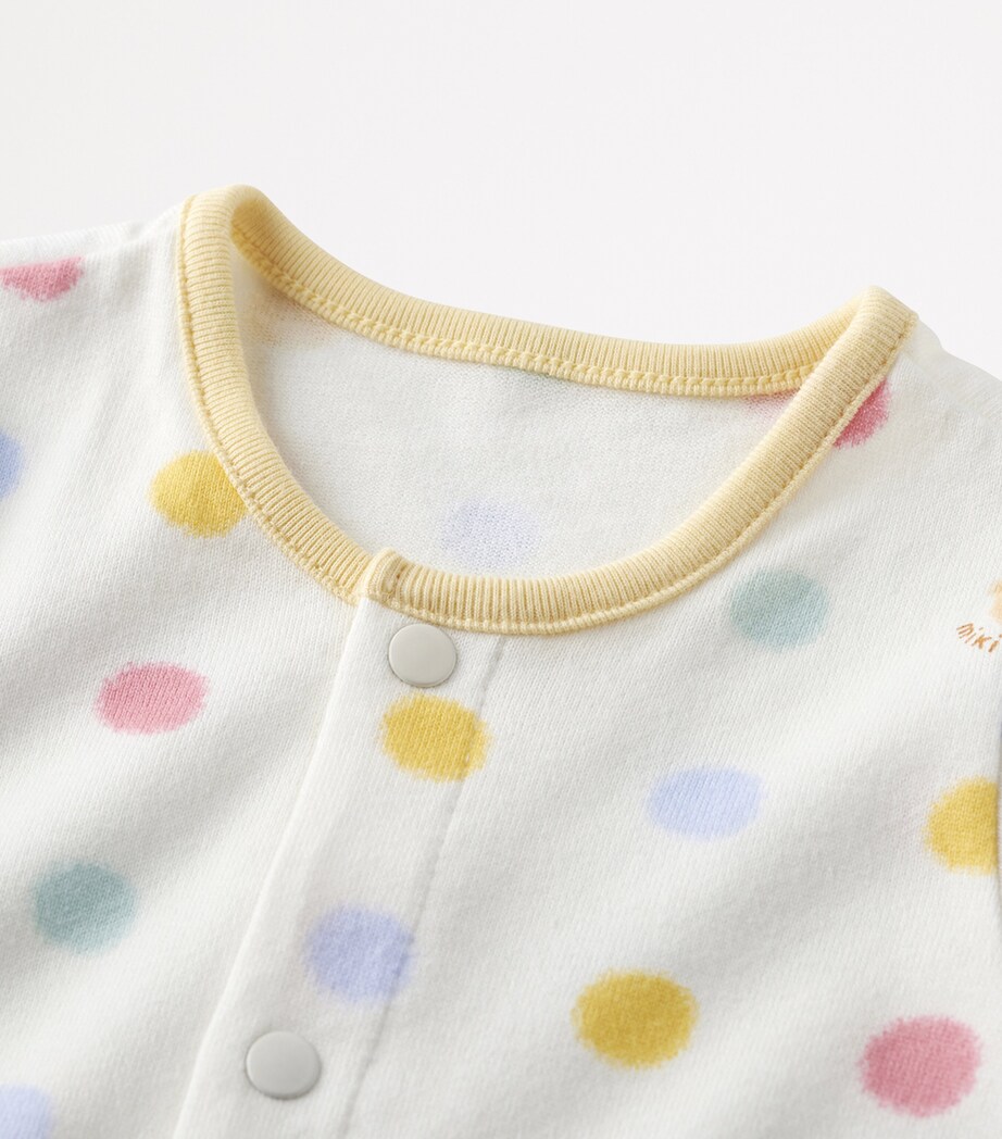 Miki House Cotton Polka Dot Playsuit (1 Month) Image 6