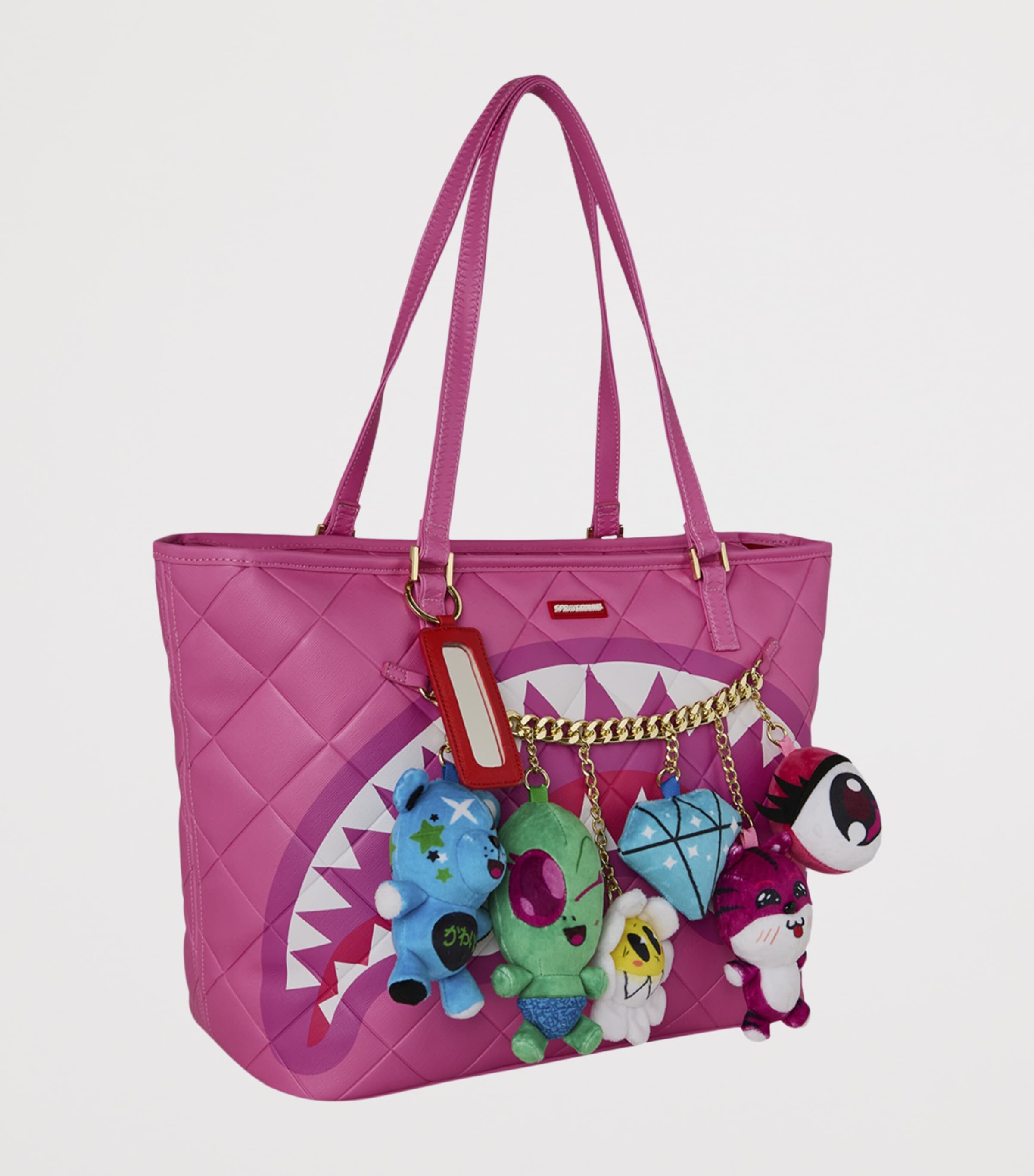 Sprayground Quilted Kawaii Cutie Tote Bag Pink Image 2