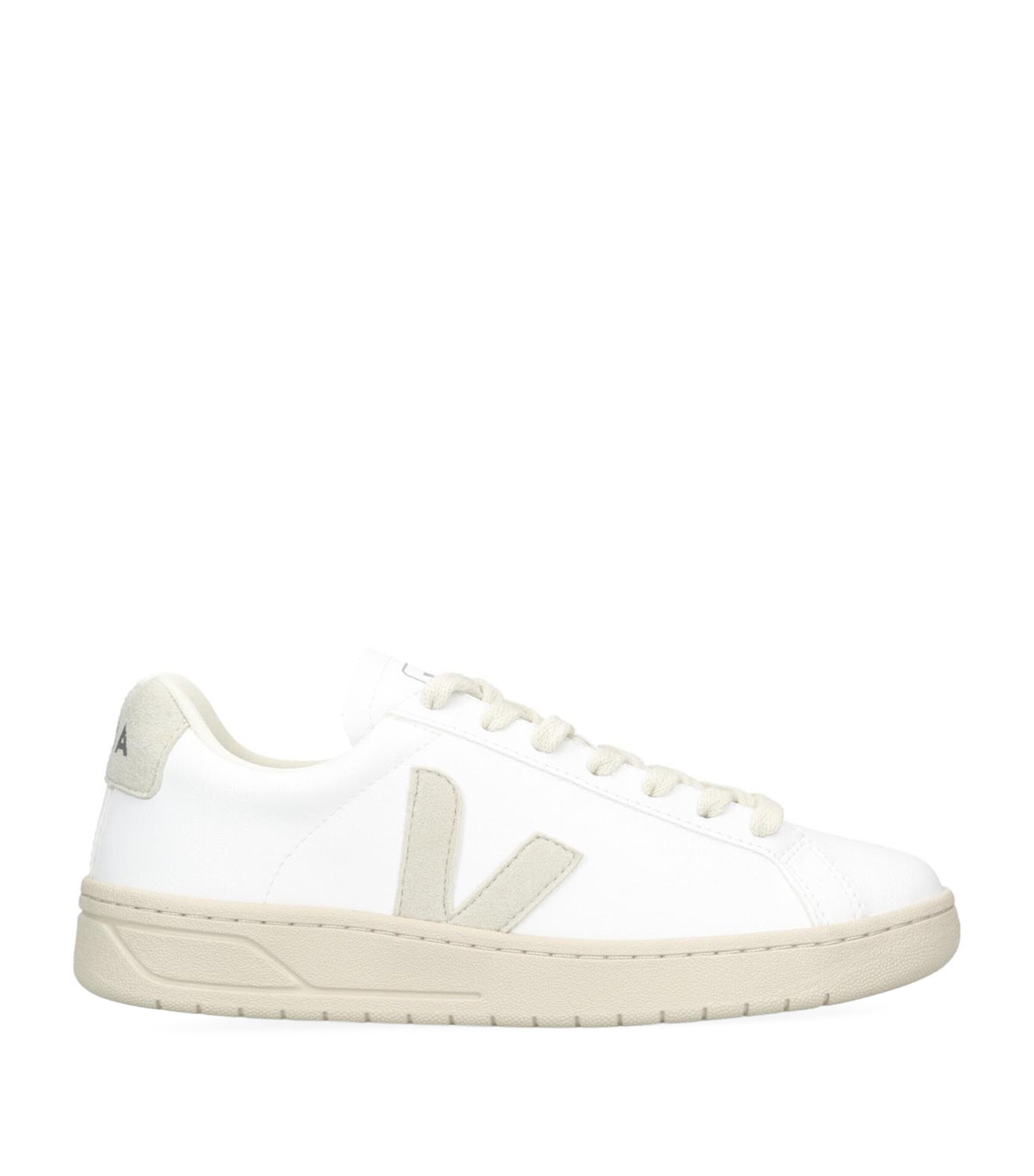 Veja Extra White Parme Magenta Leather V-12 Sneakers In White