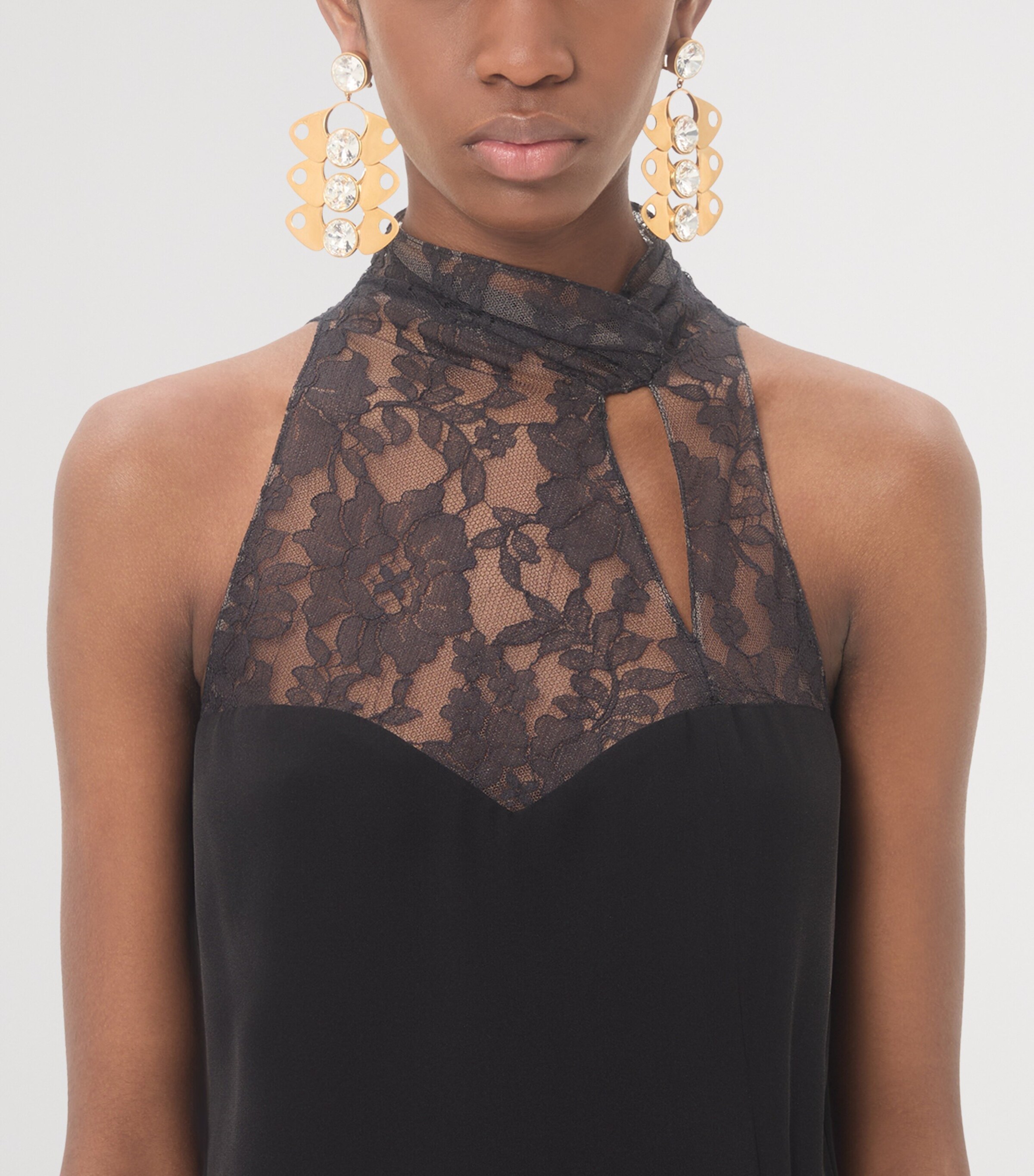 Valentino Womens Silk Georgette Midi Dress Image 6