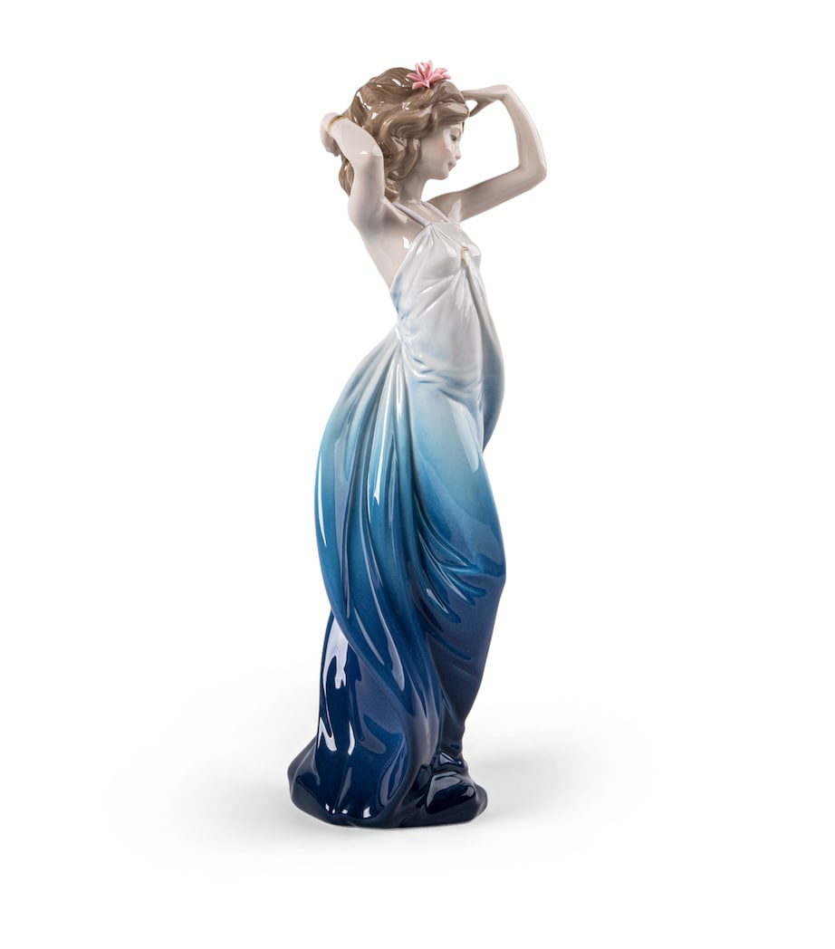 Lladró Porcelain Ethereal Spirit Sculpture White & Blue Image 3
