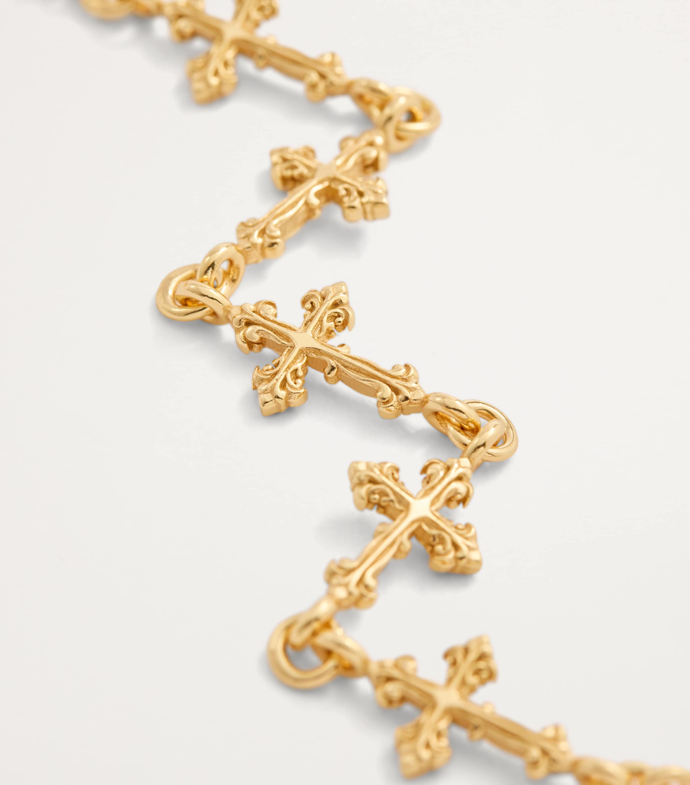 Gold-Plated Avelli Cross Bracelet GOLD Image 4