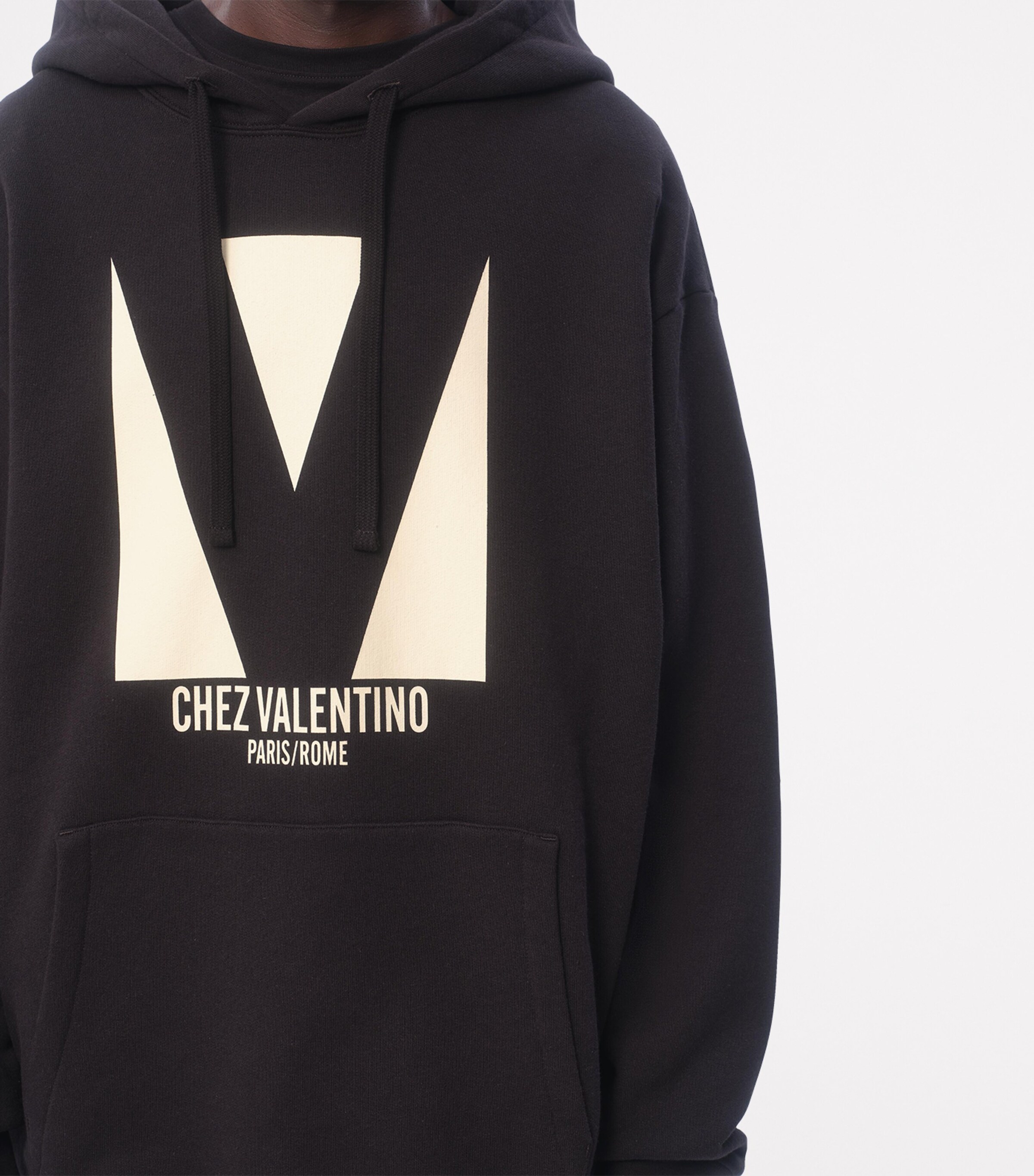 【VALENTINO】フレンチコットンテリー ロゴ フーディ パーカー VALENTINO GARAVANI フレンチコットンテリー フーディ プリント