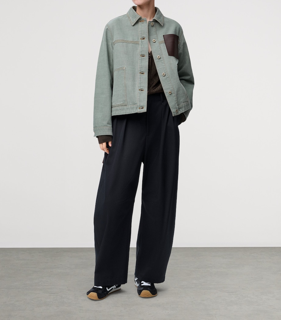 Cotton Workwear Jacket KHAKI GREEN Image 2