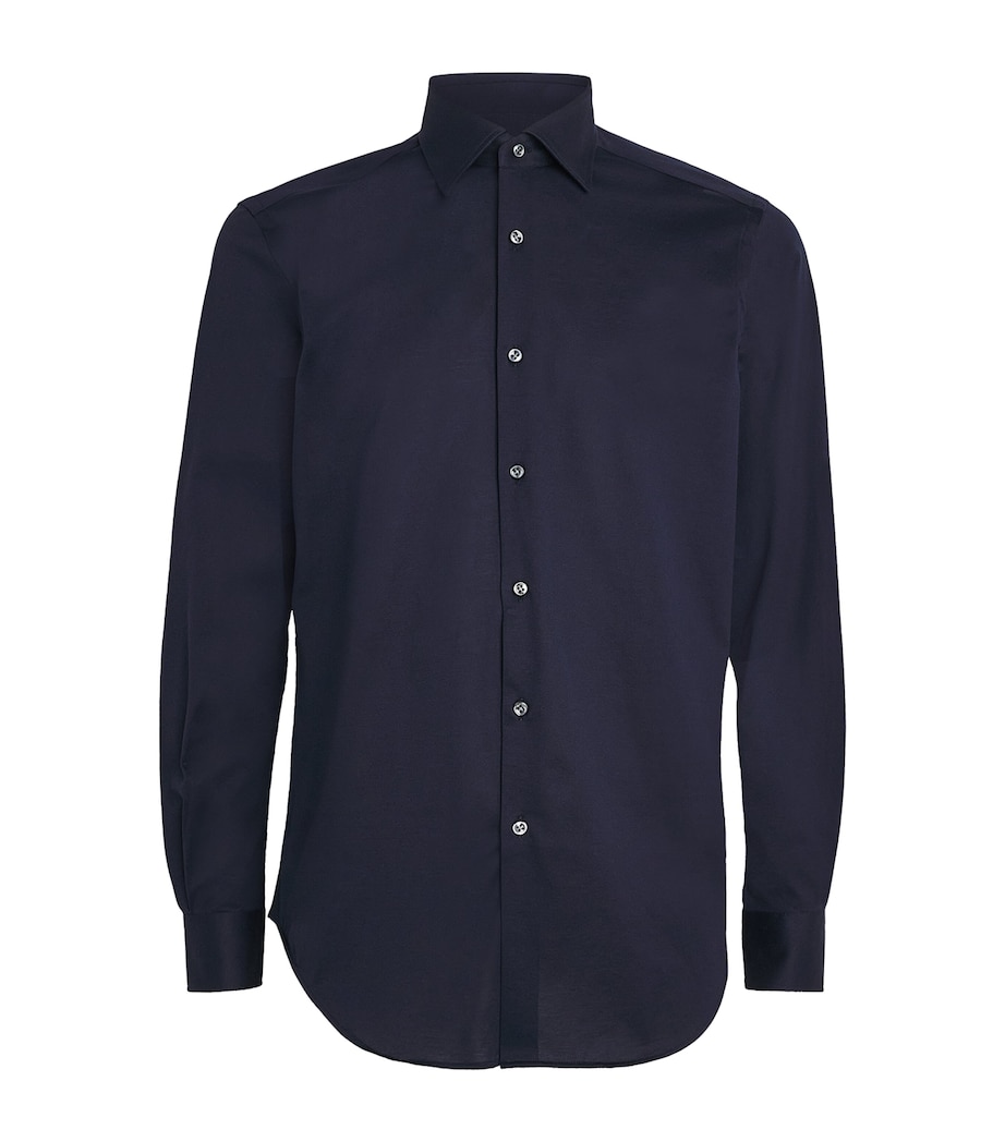 Cotton Effortless Shirt 01 BLUE NAVY Image 1