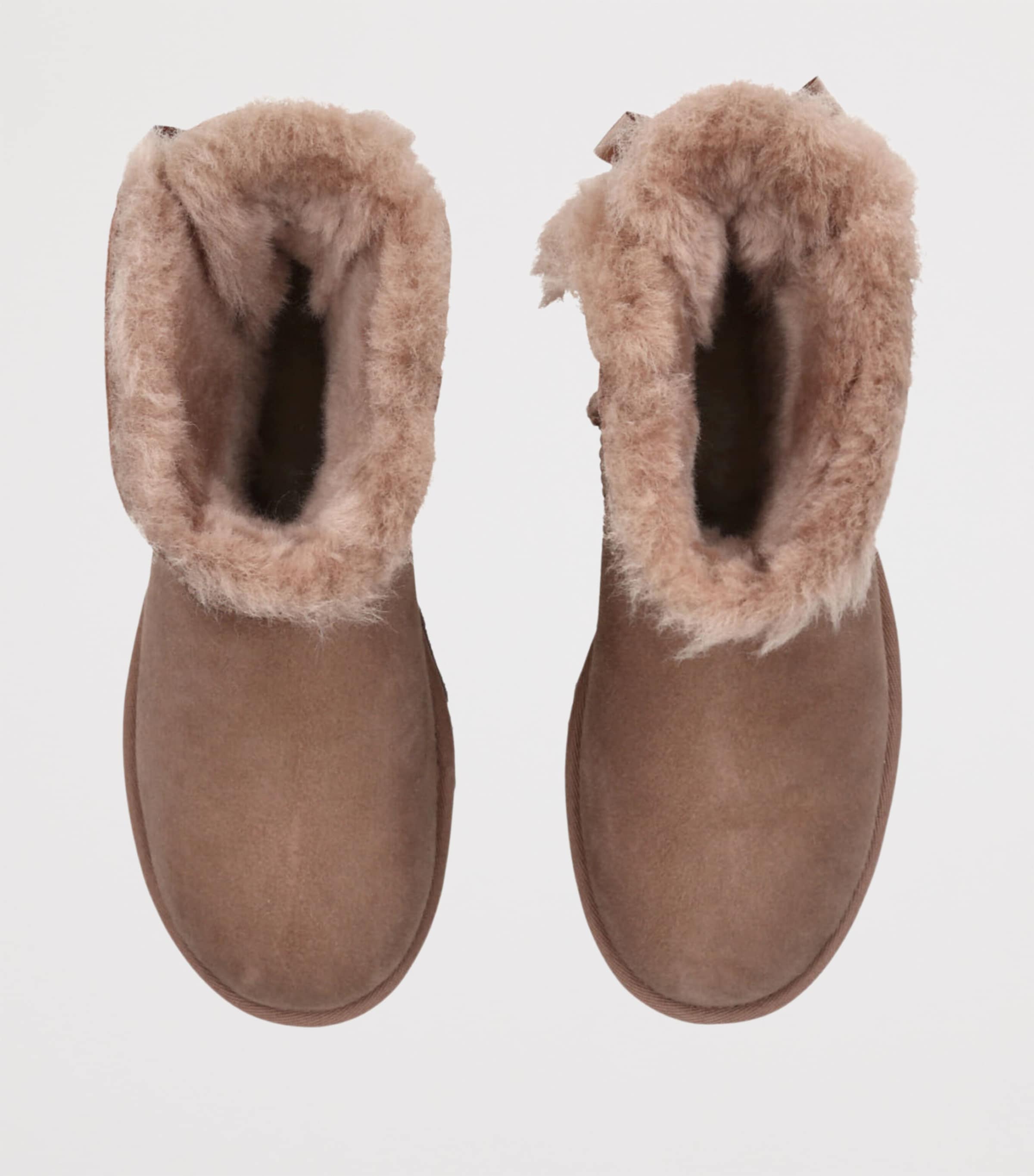 Suede Mini Bailey Bow II Ankle Boots MID BROWN Image 4