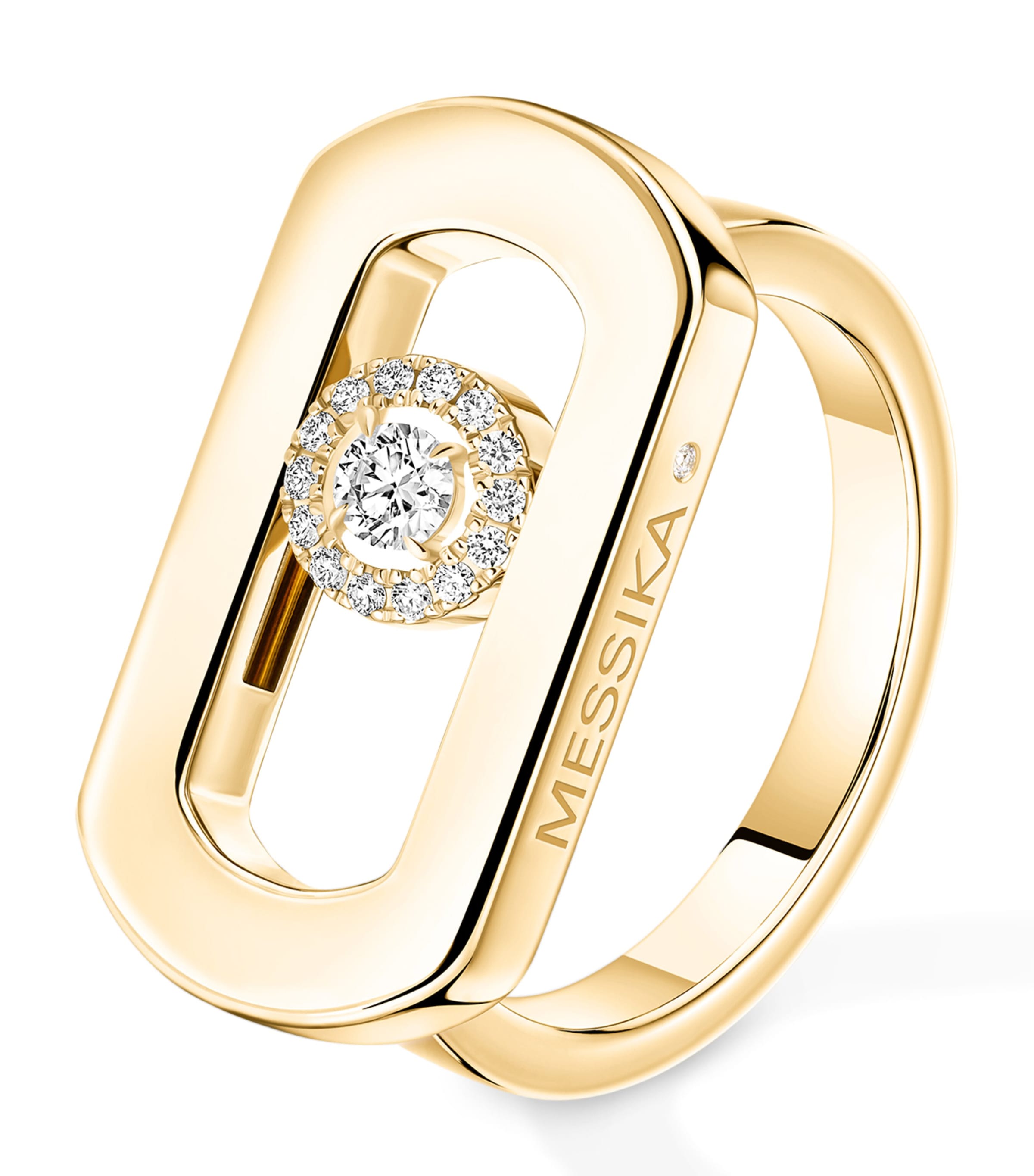 Messika So Move Yellow Gold and Diamond Ring Yellow Gold Image 1