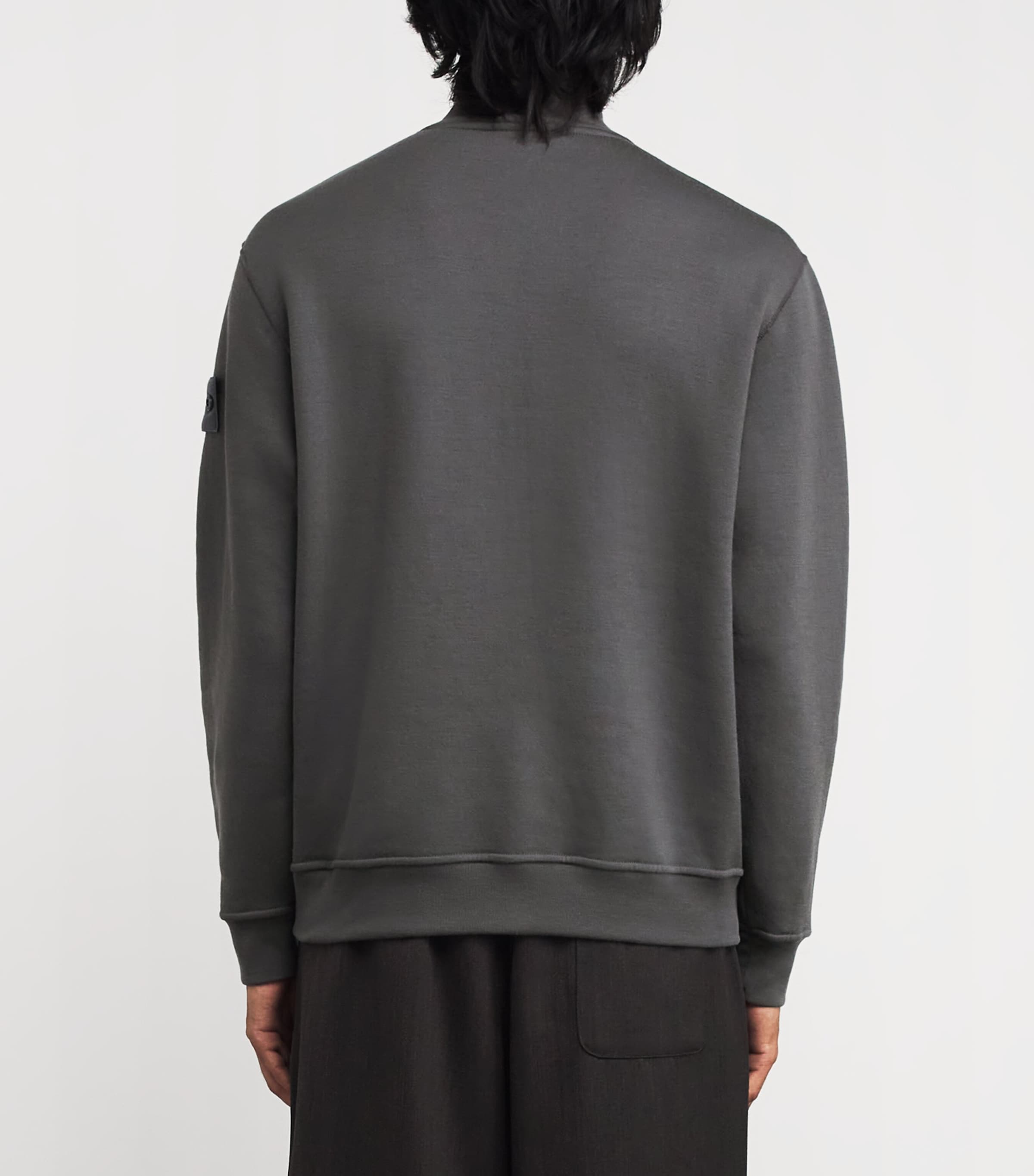 GHOST PIECE Cotton Compass Logo Sweatshirt V0067 Image 4