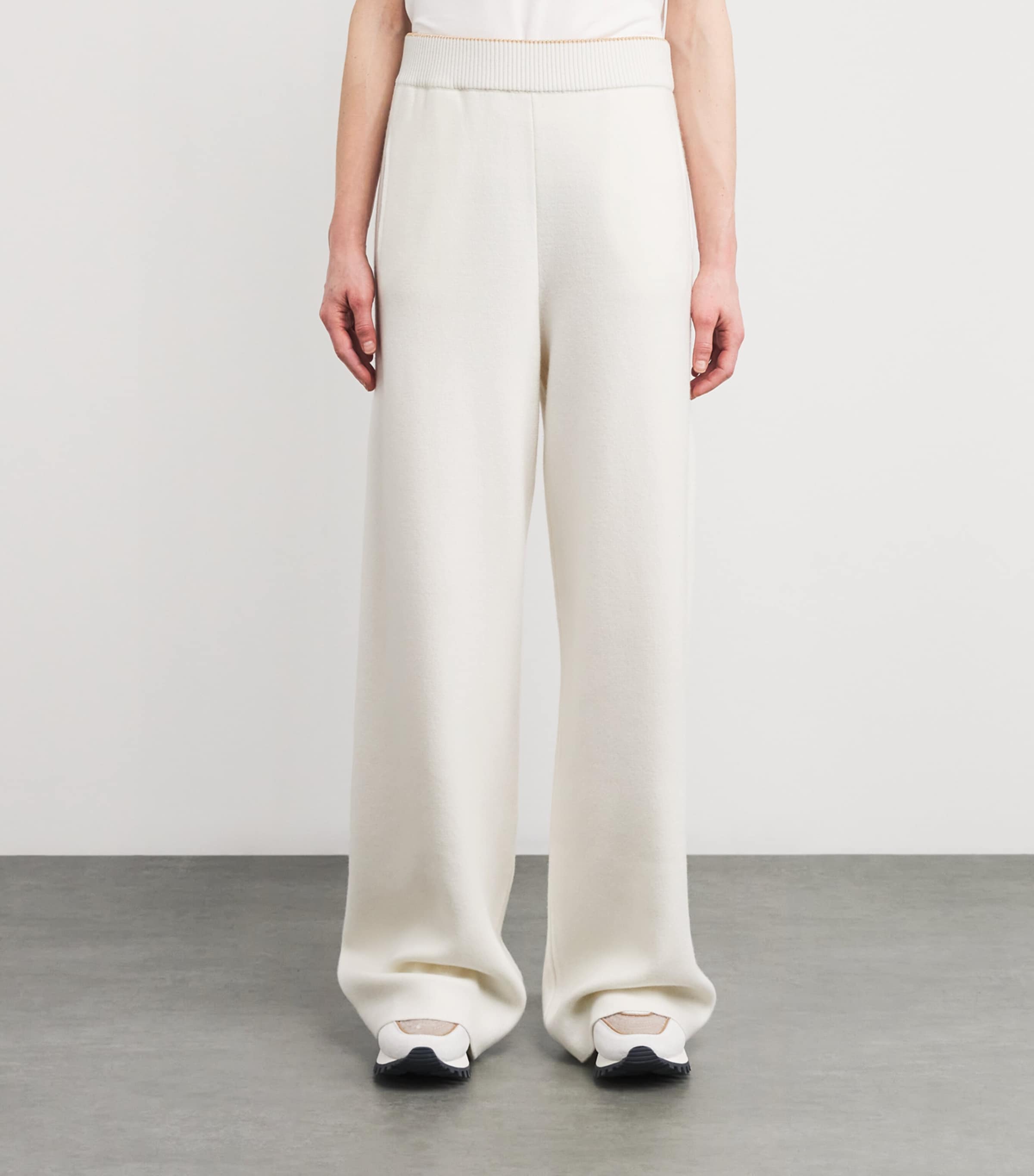 Straight Leg Knit Trousers PANNA Image 3